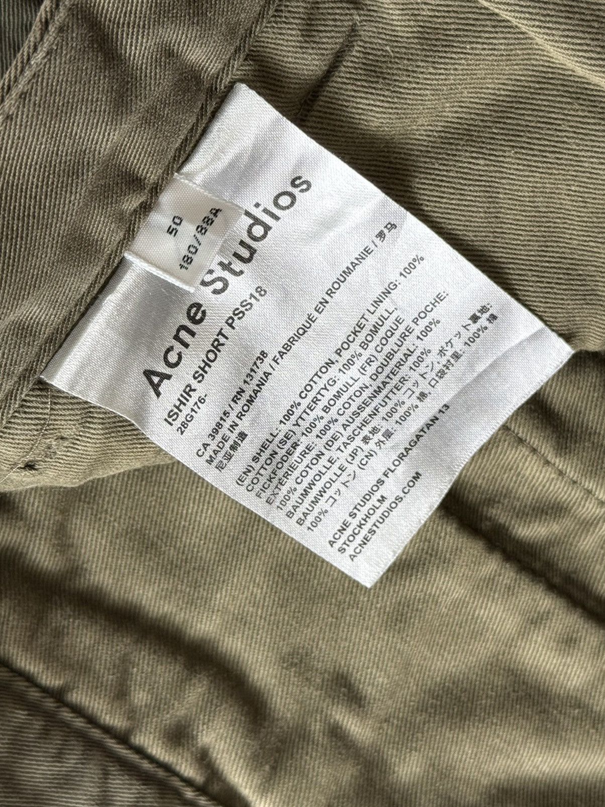Acne Studios Acne Studios ishir chino cotton shorts size 50 Size US 34 / EU 50 - 5 Thumbnail