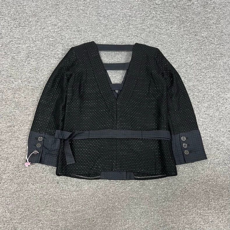 Chanel Chanel Black DoubleBreasted Coat -2505 Size US M / EU 48-50 / 2 - 2 Thumbnail