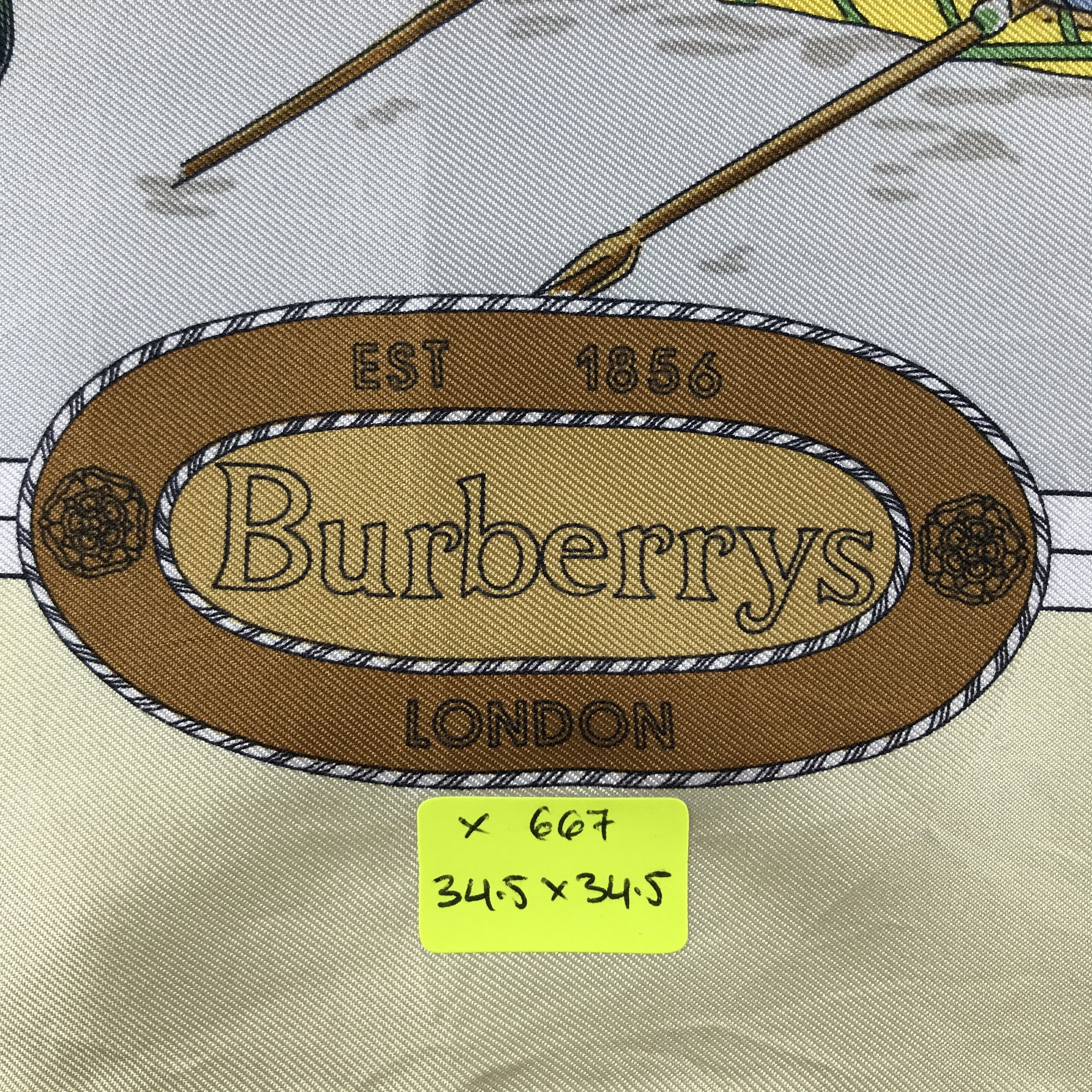 Burberry Vintage Burberry Silk Scarf Size ONE SIZE - 10 Thumbnail