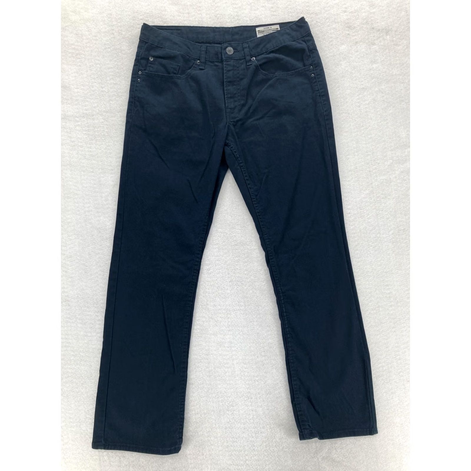 Buffalo David Bitton Buffalo David Bitton Jeans Mens Slim Straight Stretch 32x30 Dark Navy SAM-X Jeans Size US 32 / EU 48 - 2 Thumbnail
