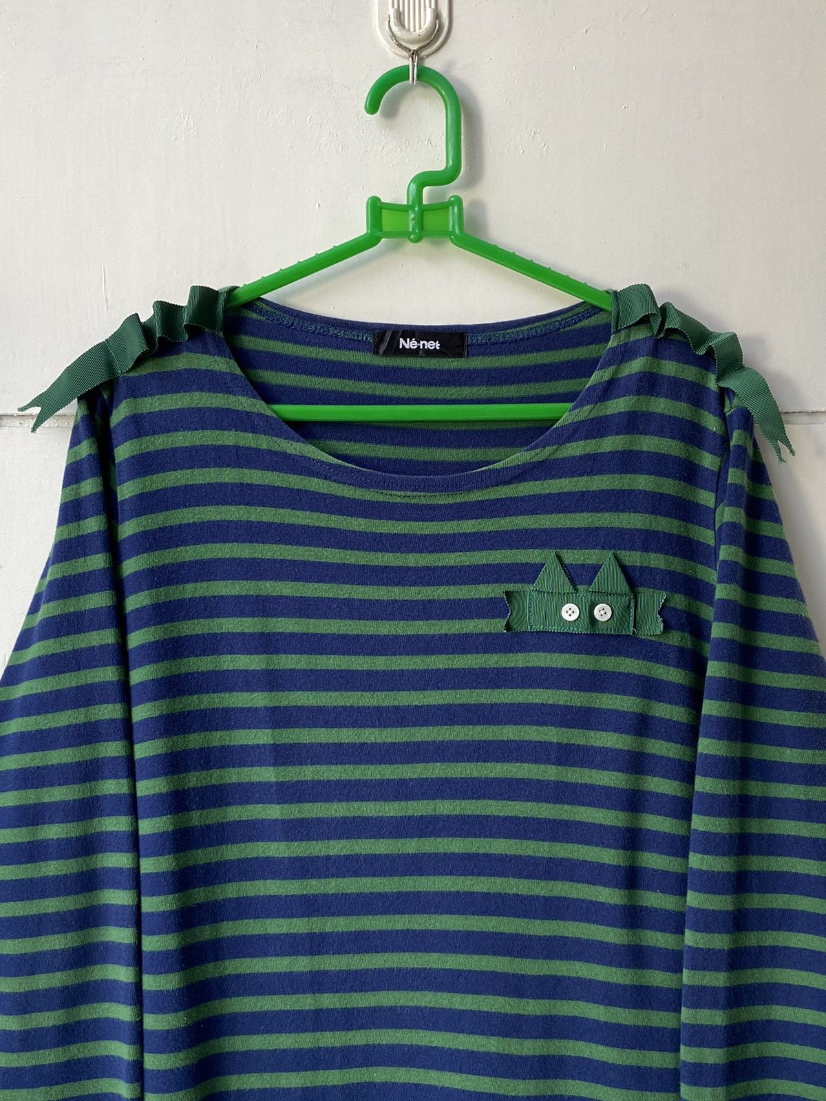 Issey Miyake NE-NET Issey Miyake Striped Long T-shirt/Dress Size US S / EU 44-46 / 1 - 3 Thumbnail