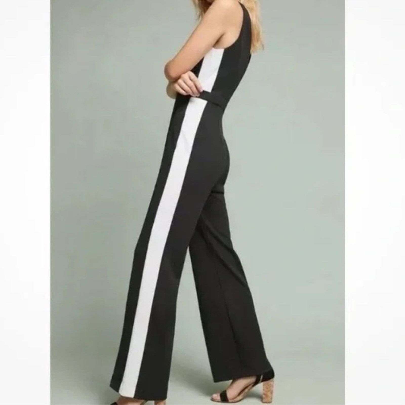Donna Morgan Donna Morgan Sleeveless Jumpsuit Black Size 12 Size 34" / US 12 / IT 48 - 2 Thumbnail
