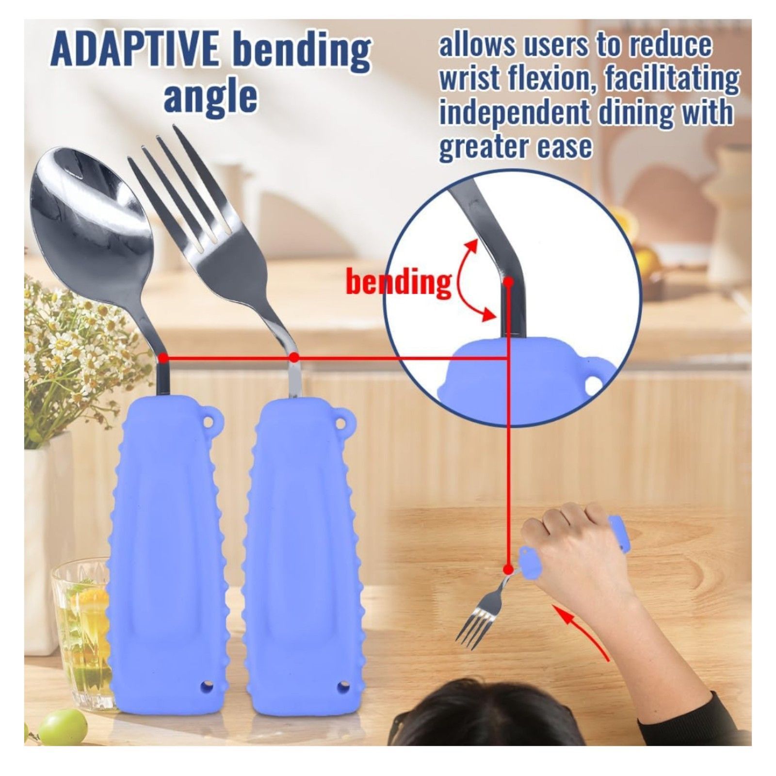 Other Adapted Utensils For Patients With Tremors And Parkinson's D Size ONE SIZE - 6 Thumbnail