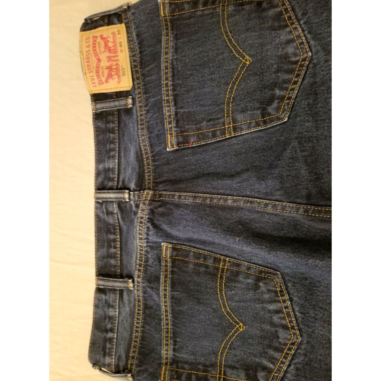 Levi's VINTAGE Levi's 505 Jeans 40x30 Regular Straight Denim Pants Mens Jeans Blue 90s Size US 40 / EU 56 - 2 Thumbnail