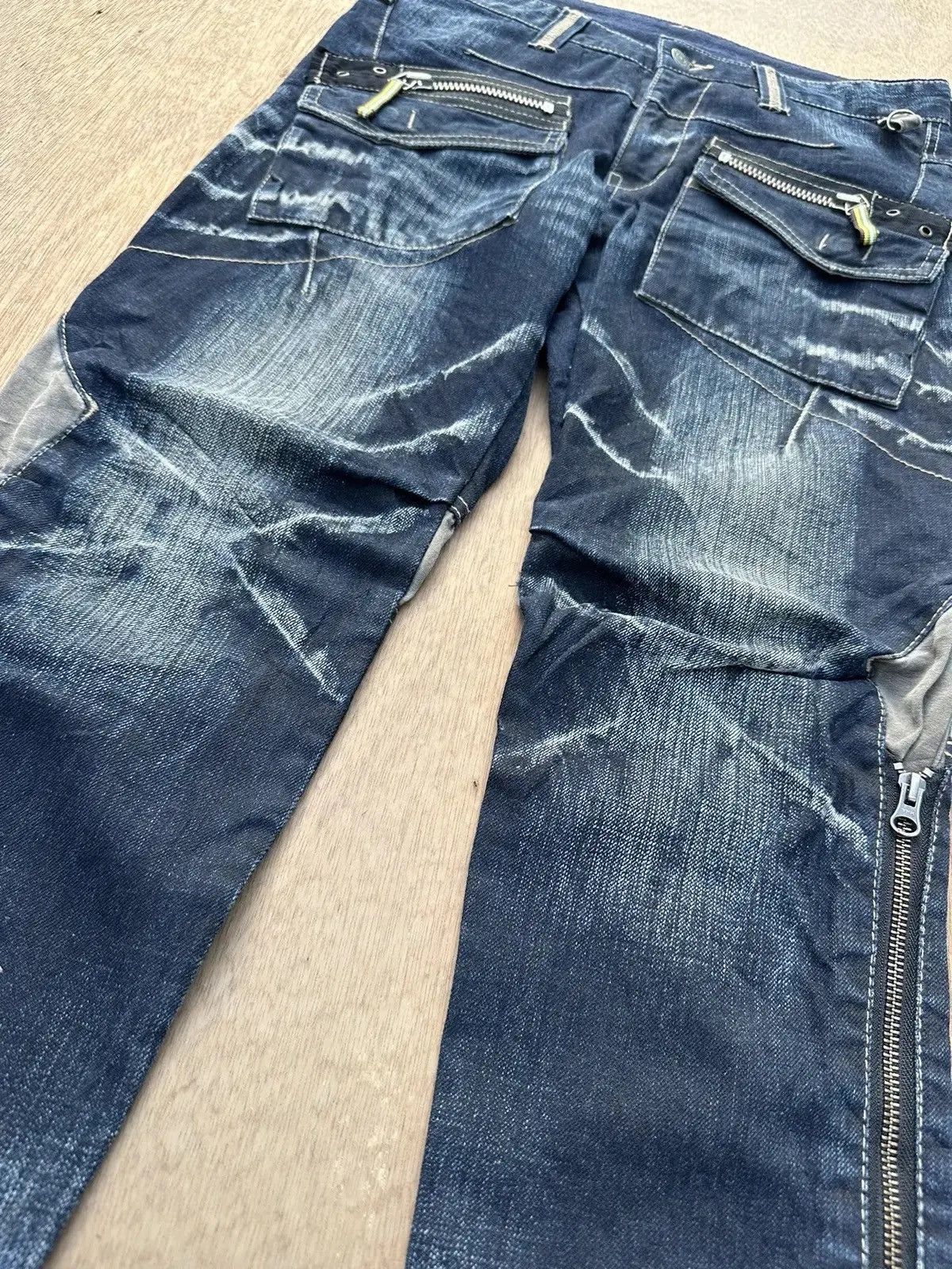 PPFM CRAZY Vintage PPFM Jean Bondage MultiZipper Punk Denim Pants Size US 31 - 6 Thumbnail