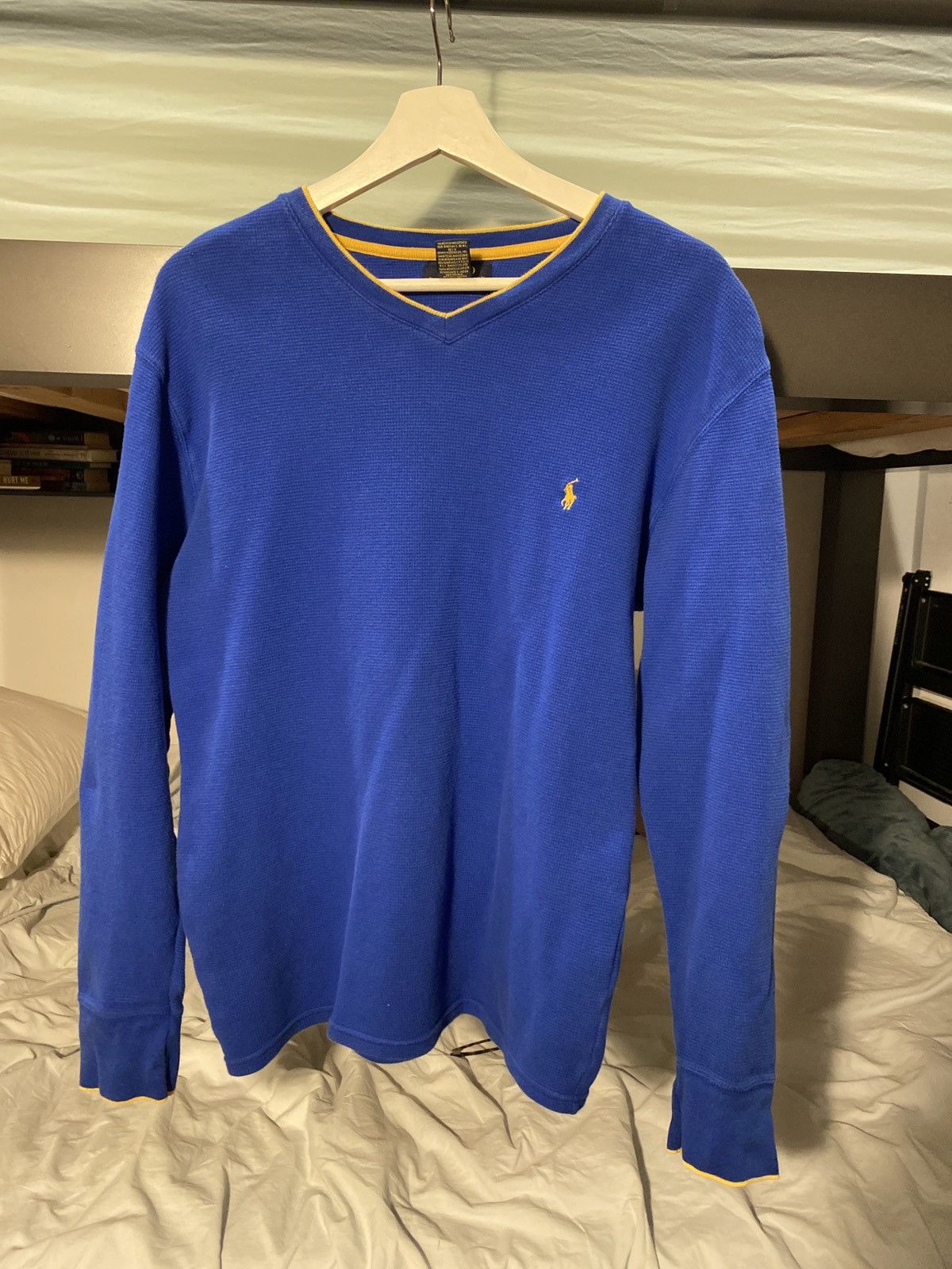 Polo Ralph Lauren Dark Blue Ralph Lauren V-neck sweater Size US L / EU 52-54 / 3 - 2 Thumbnail