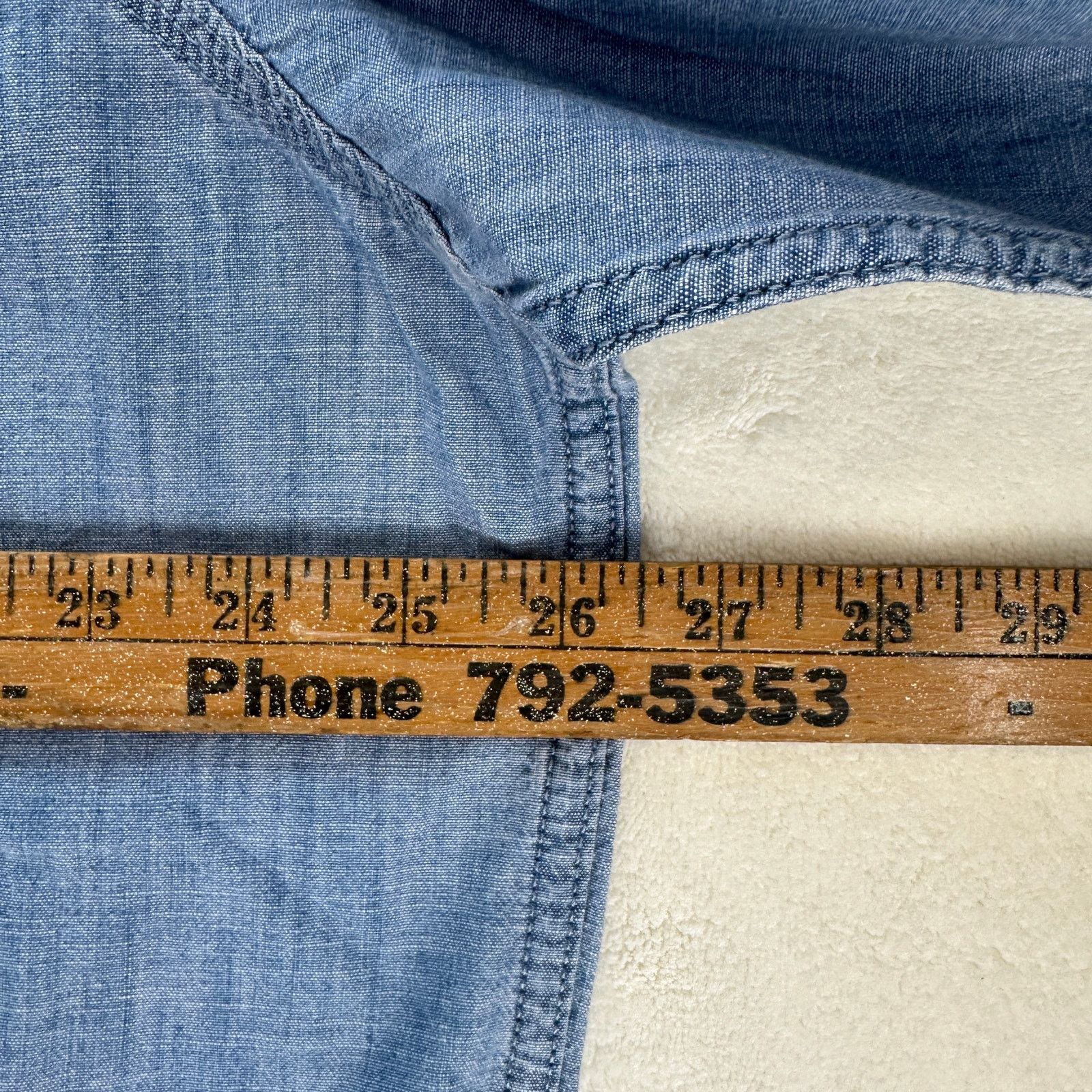 Levi's LEVI'S MEN'S XL LONG SLEEVE AUBURN WORKER SHIRT BLUE Size US XL / EU 56 / 4 - 6 Thumbnail