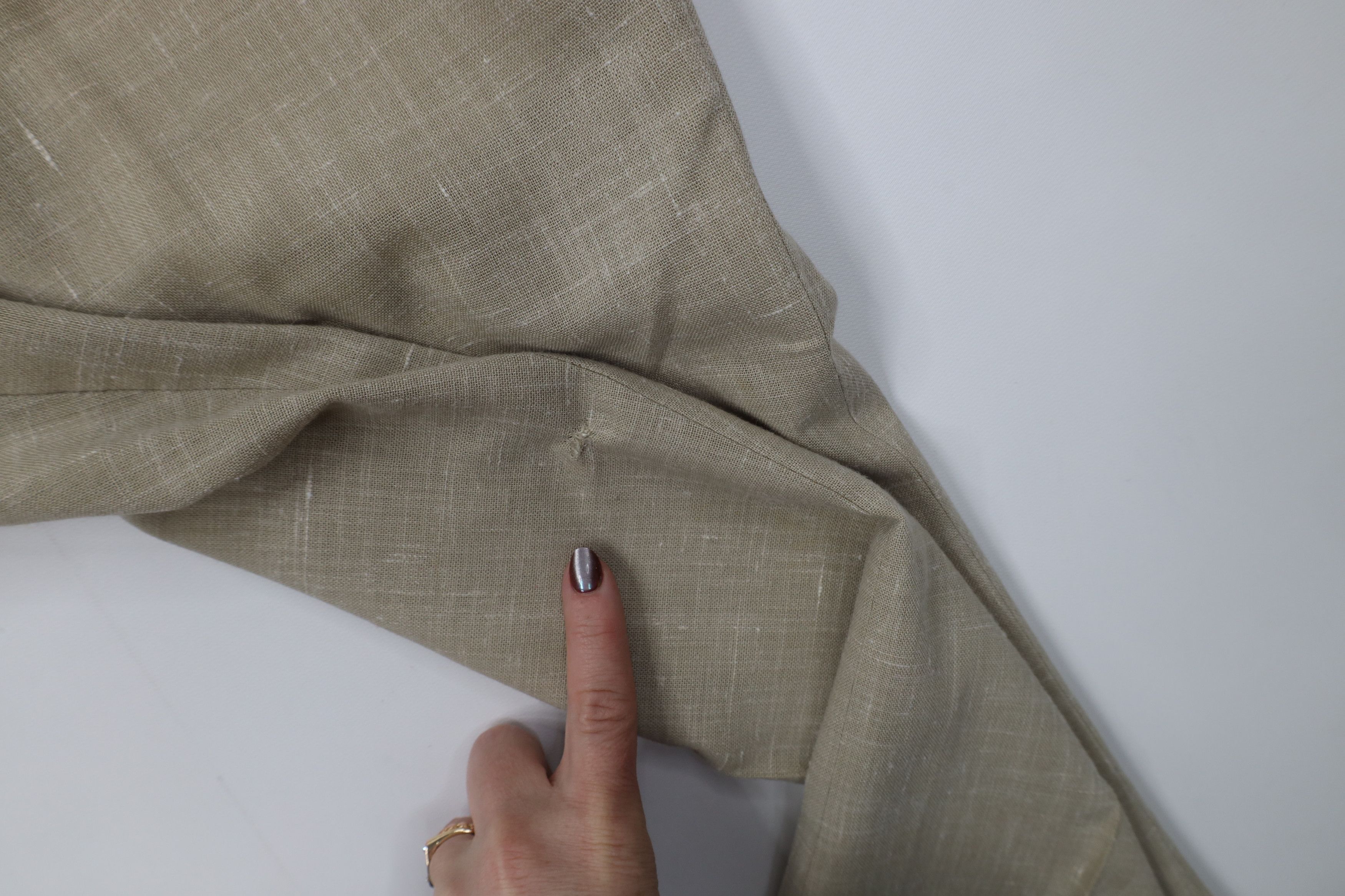 Vintage Vintage 70s Atomic Fleck Side Buckle Linen Wide Leg Pants Size US 34 / EU 50 - 6 Thumbnail