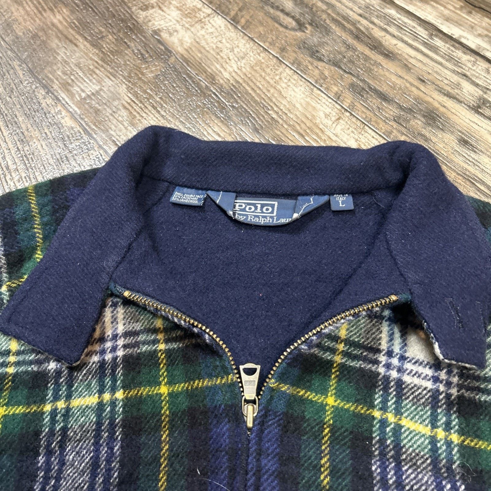 Ralph Lauren Vintage Polo Ralph Lauren Wool & Cashmere Plaid Jacket Size US L / EU 52-54 / 3 - 2 Thumbnail