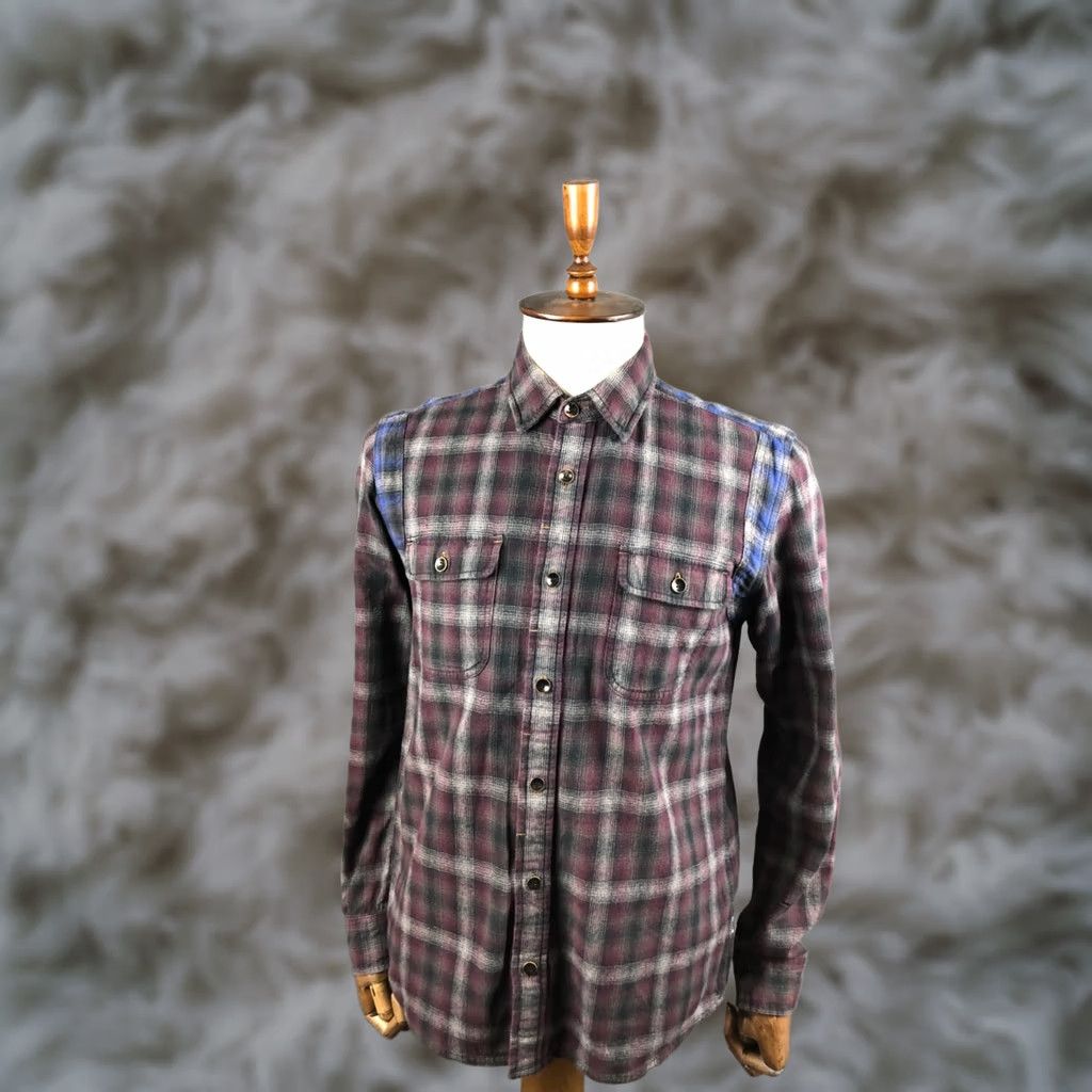 Edwin Edwin Conway Shirt Cotton Purple Men Size M Check Size US M / EU 48-50 / 2 - 1 Thumbnail