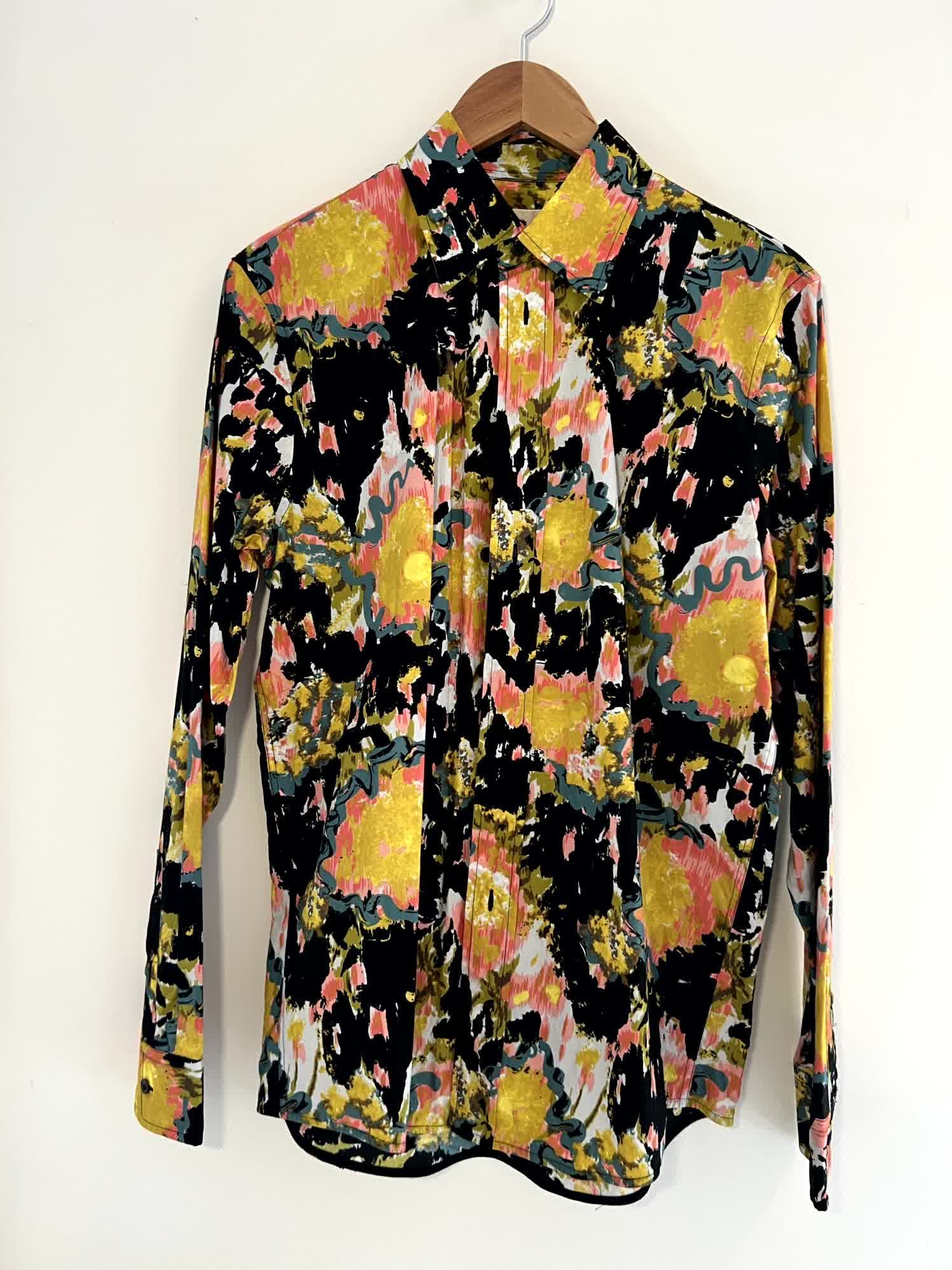 Marni Vibrant Abstract Print Button-Up Collared Shirt Size US S / EU 44-46 / 1 - 1 Thumbnail