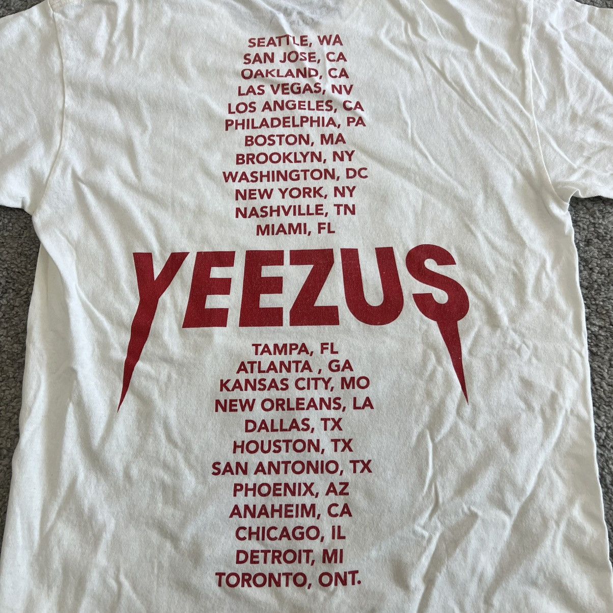 Kanye West Kanye West Yeezus Tour T-Shirt 2013 Rap Tee Merch M Size US M / EU 48-50 / 2 - 5 Thumbnail