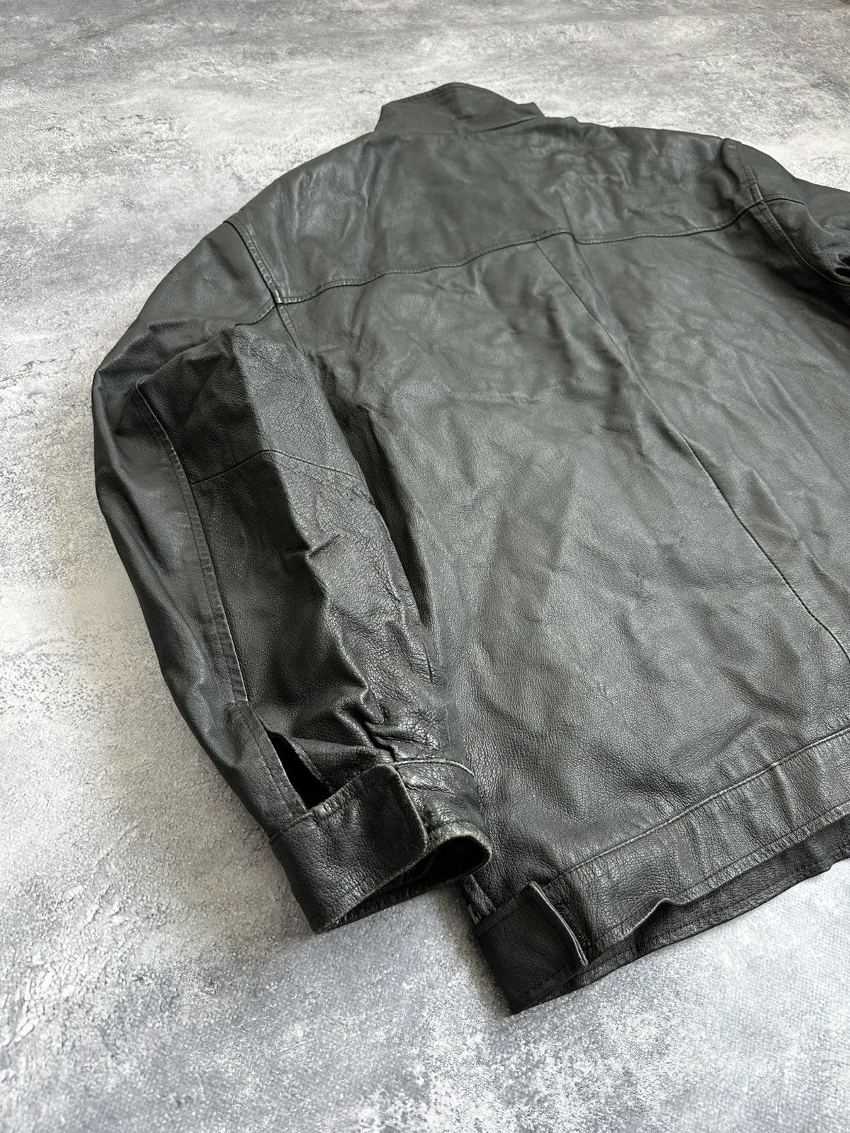Japanese Brand Archive Heavy Japanese Vintage Black Leather Jacket Size US XL / EU 56 / 4 - 17 Thumbnail