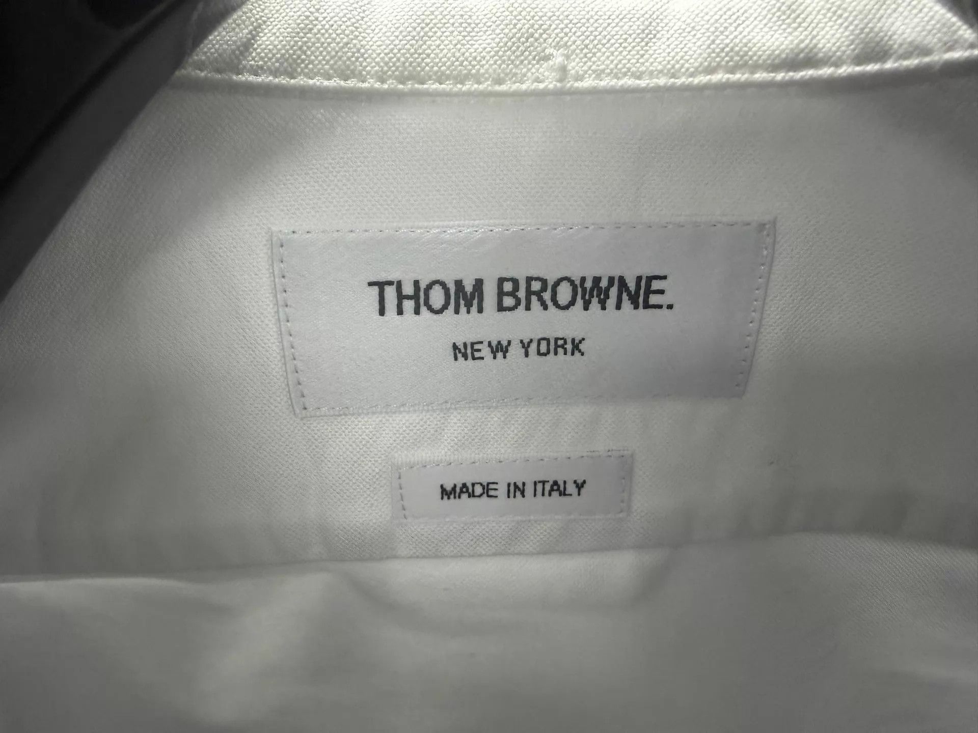 Thom Browne Thom Browne womens tricolor placket oxford shirt white Size S / US 4 / IT 40 - 3 Thumbnail