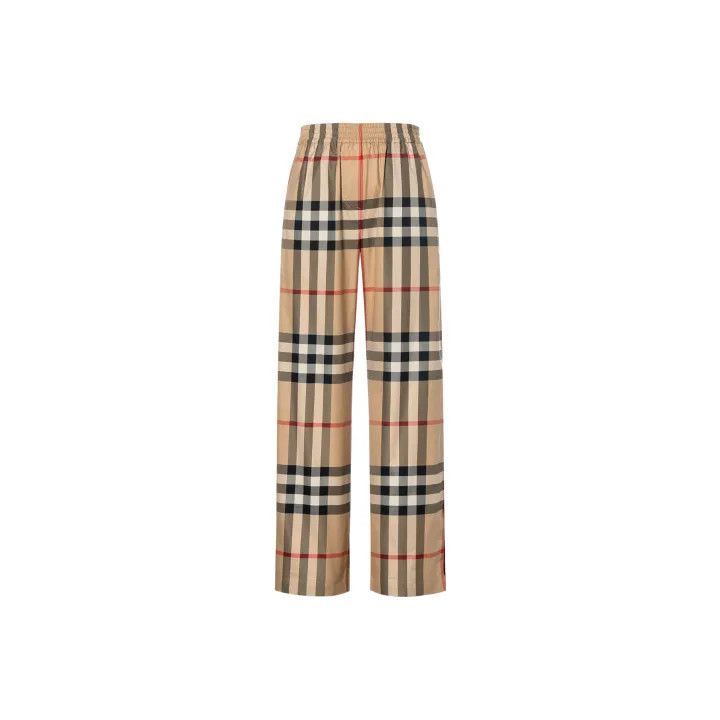 Burberry Burberry Check Pattern High-Waist Casual Trousers 0079 Size 23" - 1 Thumbnail