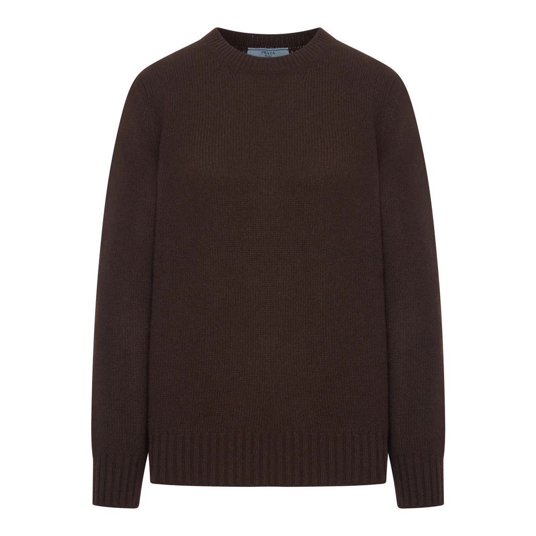 PRADA Women's Brown Wool/Cashmere Sweater New & Authentic (W