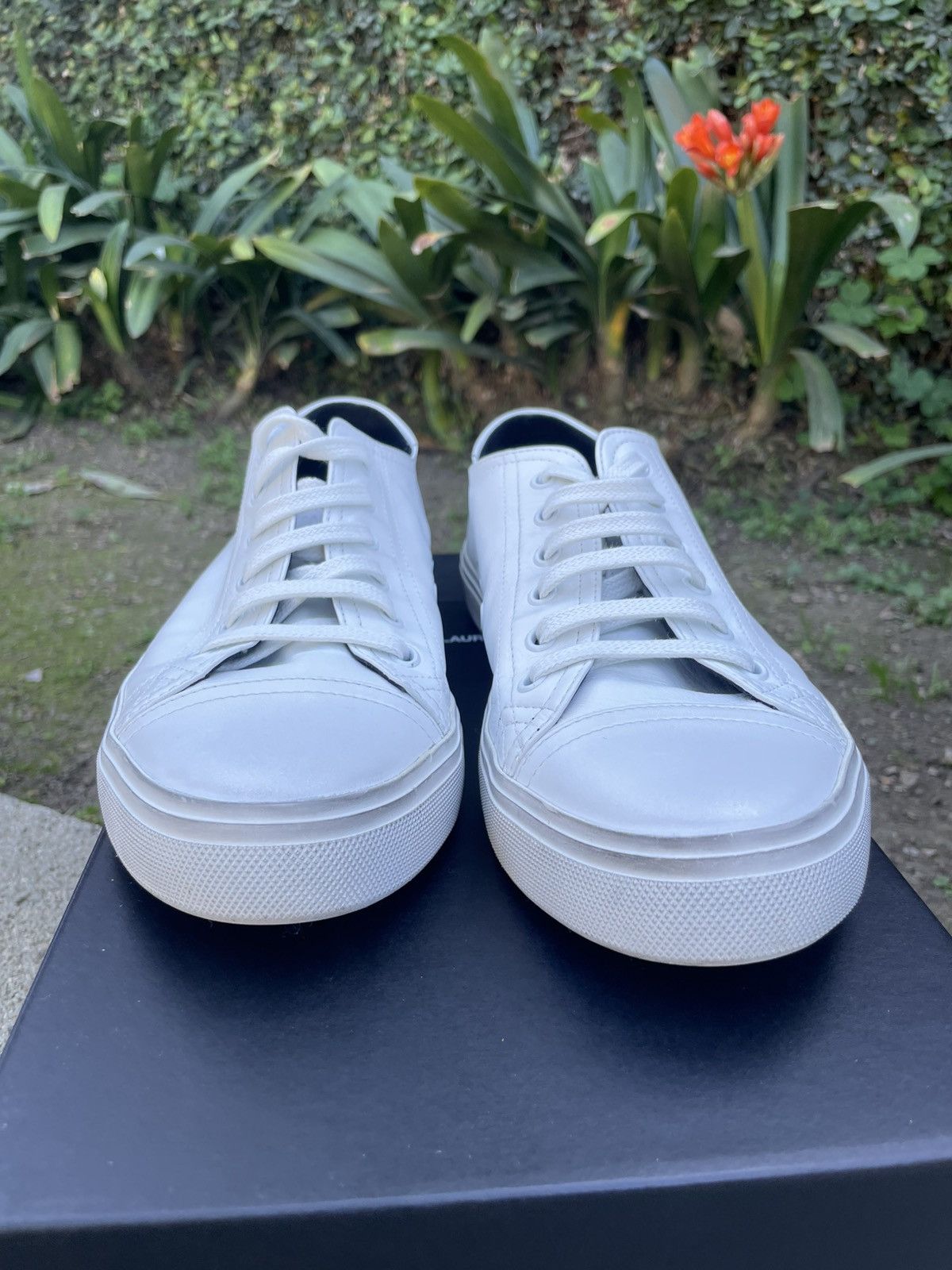 Saint Laurent Paris Saint Laurent Paris Bedford Low Top Leather Sneakers White Size US 8 / EU 41 - 6 Thumbnail