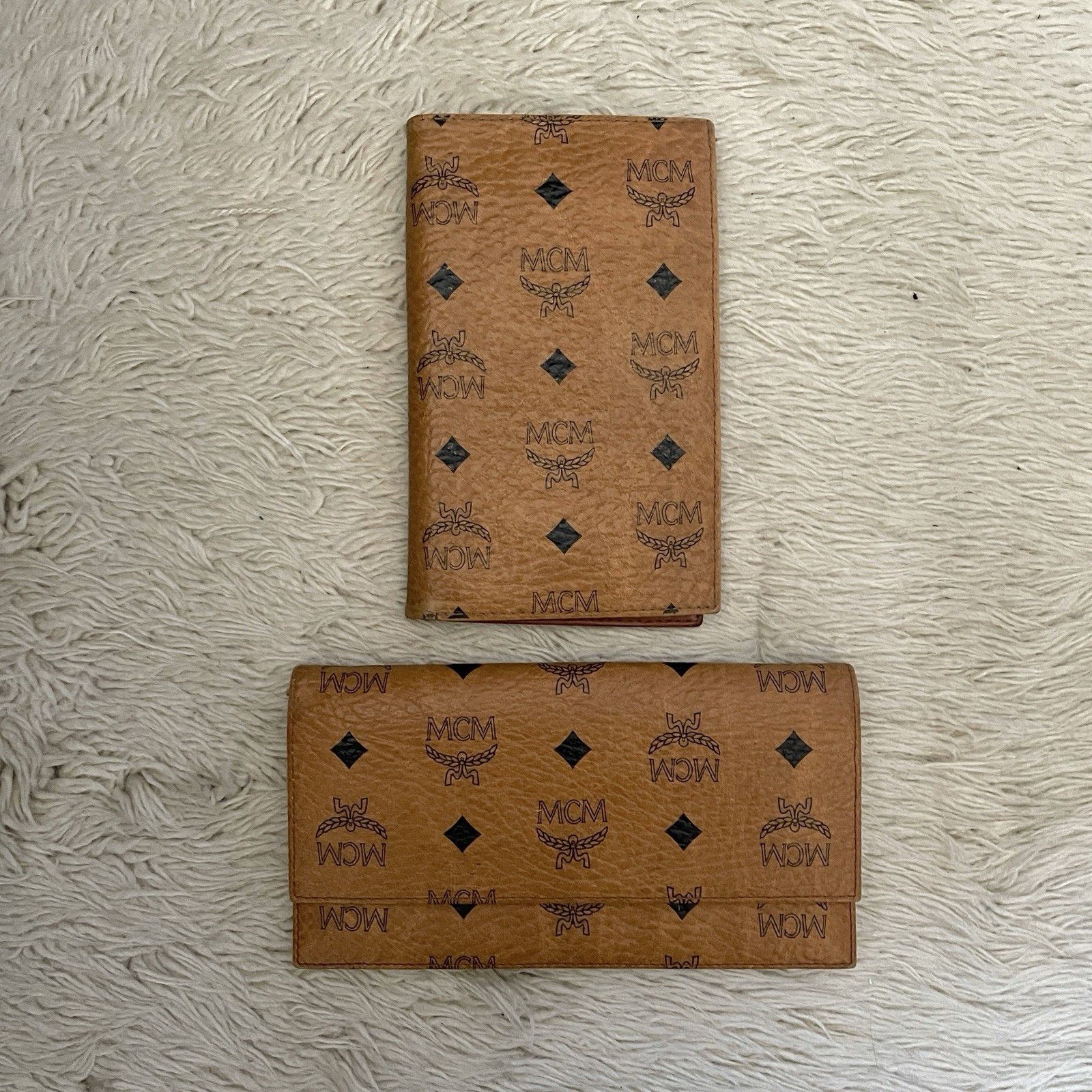 MCM Vintage MCM Cognac Visetos Leather Wallet & Cardholder Size ONE SIZE - 2 Thumbnail