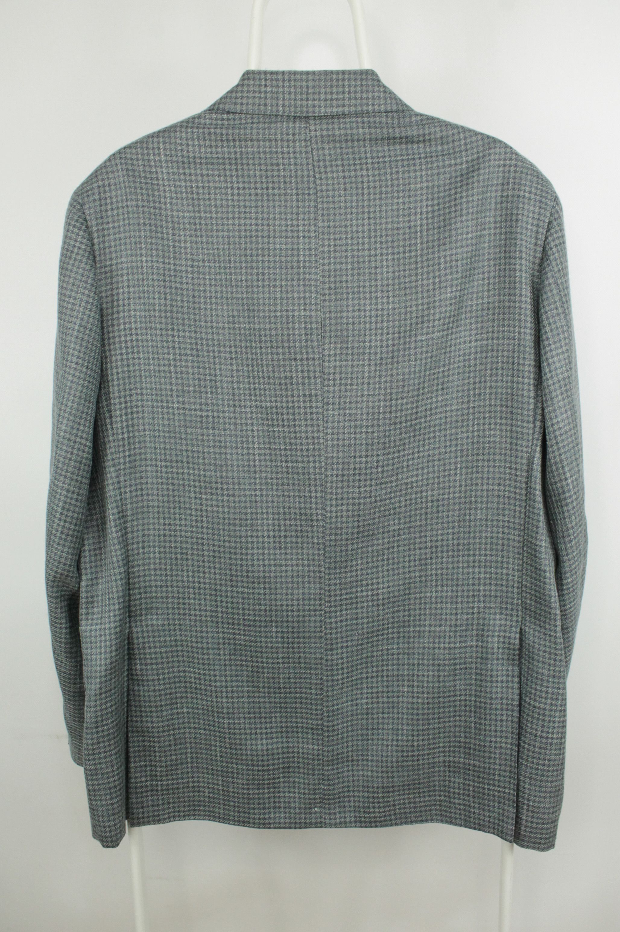 Canali Canali Kei Houndstooth Unlined Linen Silk Wool Sport Jacket Size US L / EU 52-54 / 3 - 5 Thumbnail