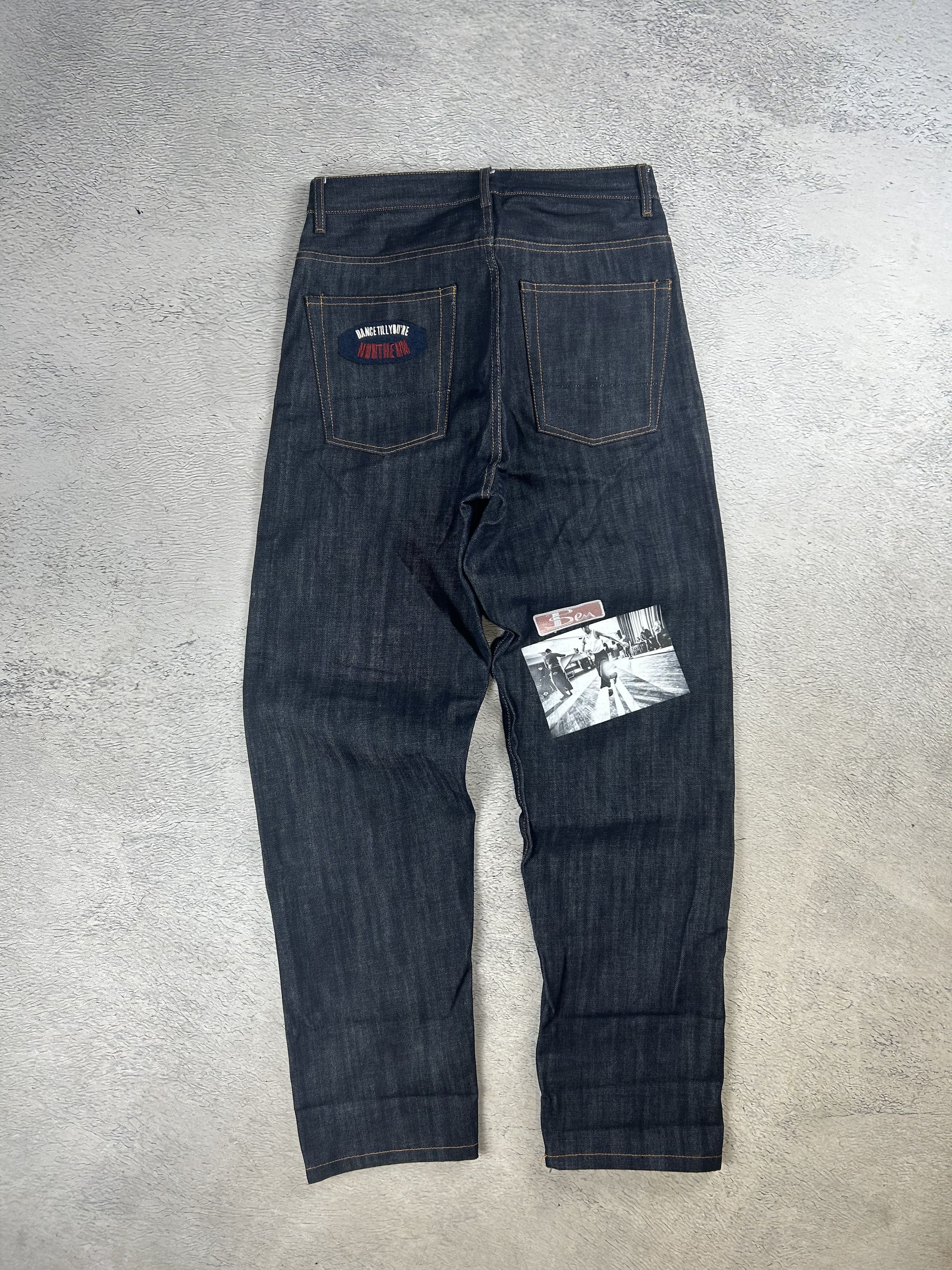 Ben Sherman × House Of Holland × JNCO Ben Sherman x House Of Holland Jeans Selvedge Denim Baggy Size US 32 / EU 48 - 2 Thumbnail