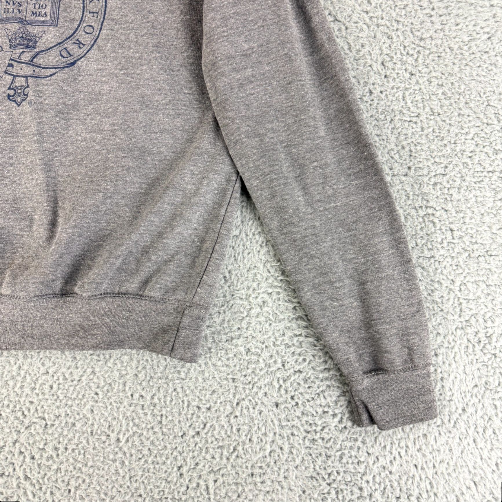 Vintage The University of Oxford Sweater Women's Small Gray Long Sleeve Crew Neck Cotton Size S / US 4 / IT 40 - 4 Thumbnail