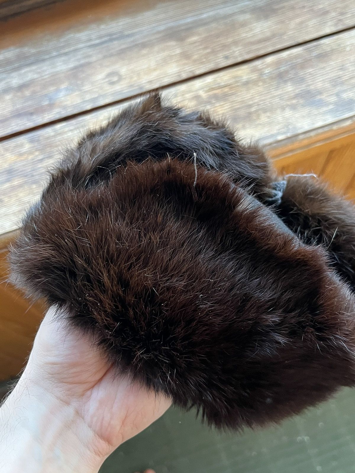 Leather Ushanka Y2K Trapper Hat Furry Mohair Fuzzy Fur Hat Size ONE SIZE - 10 Thumbnail