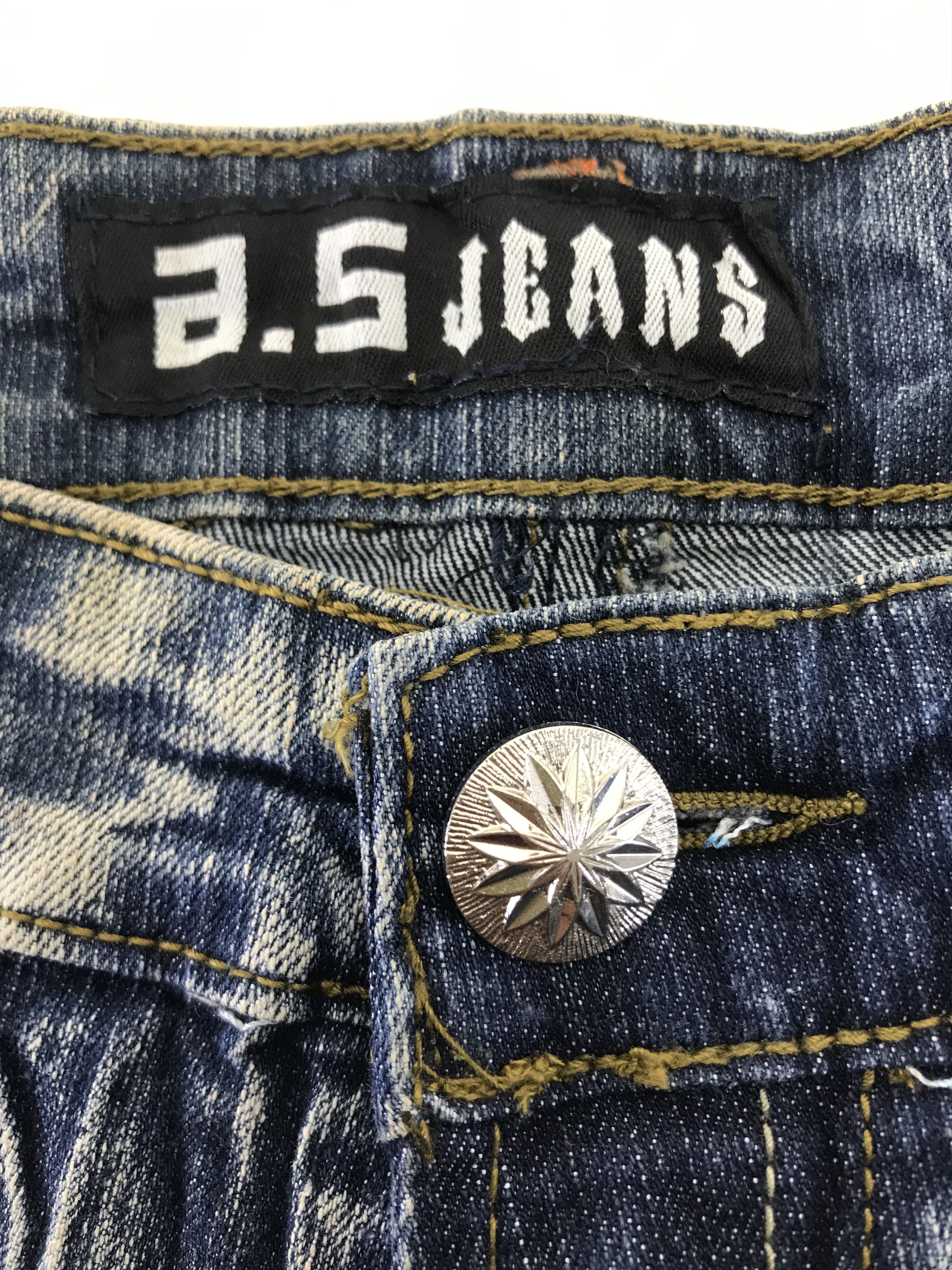 If Six Was Nine Vintage Japanese Bleach Art Printed Flare Jeans Size US 36 / EU 52 - 10 Thumbnail