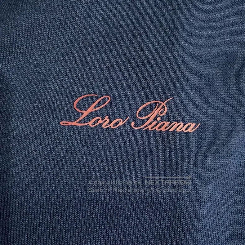 Loro Piana LORO PIANA Classic pull-on athletic pants in navy blue wit Size US 34 / EU 50 - 3 Thumbnail