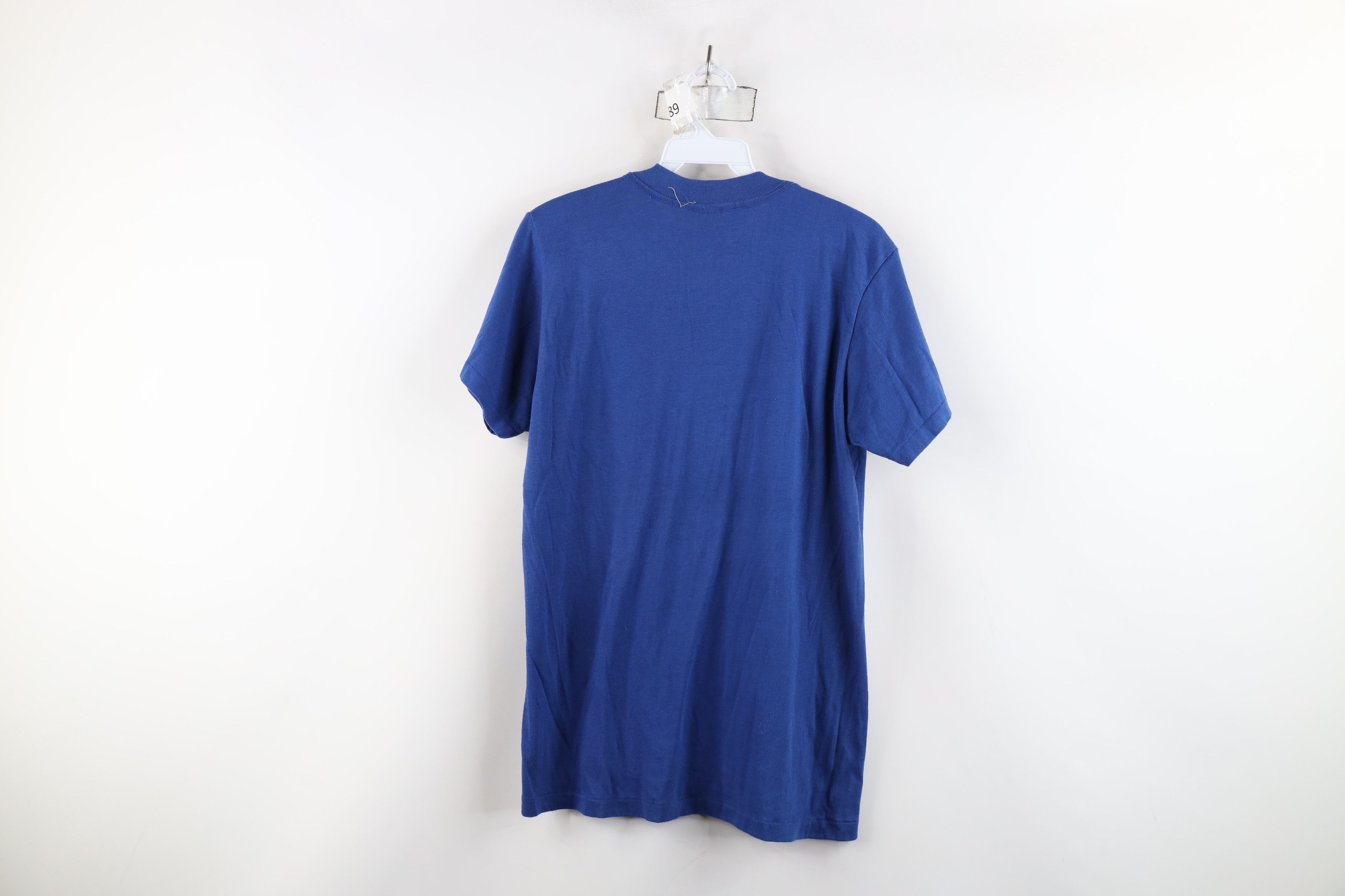 Vintage Vintage 80s Pan Am Airlines Data Systems T-Shirt Blue USA Size L / US 10 / IT 46 - 10 Thumbnail