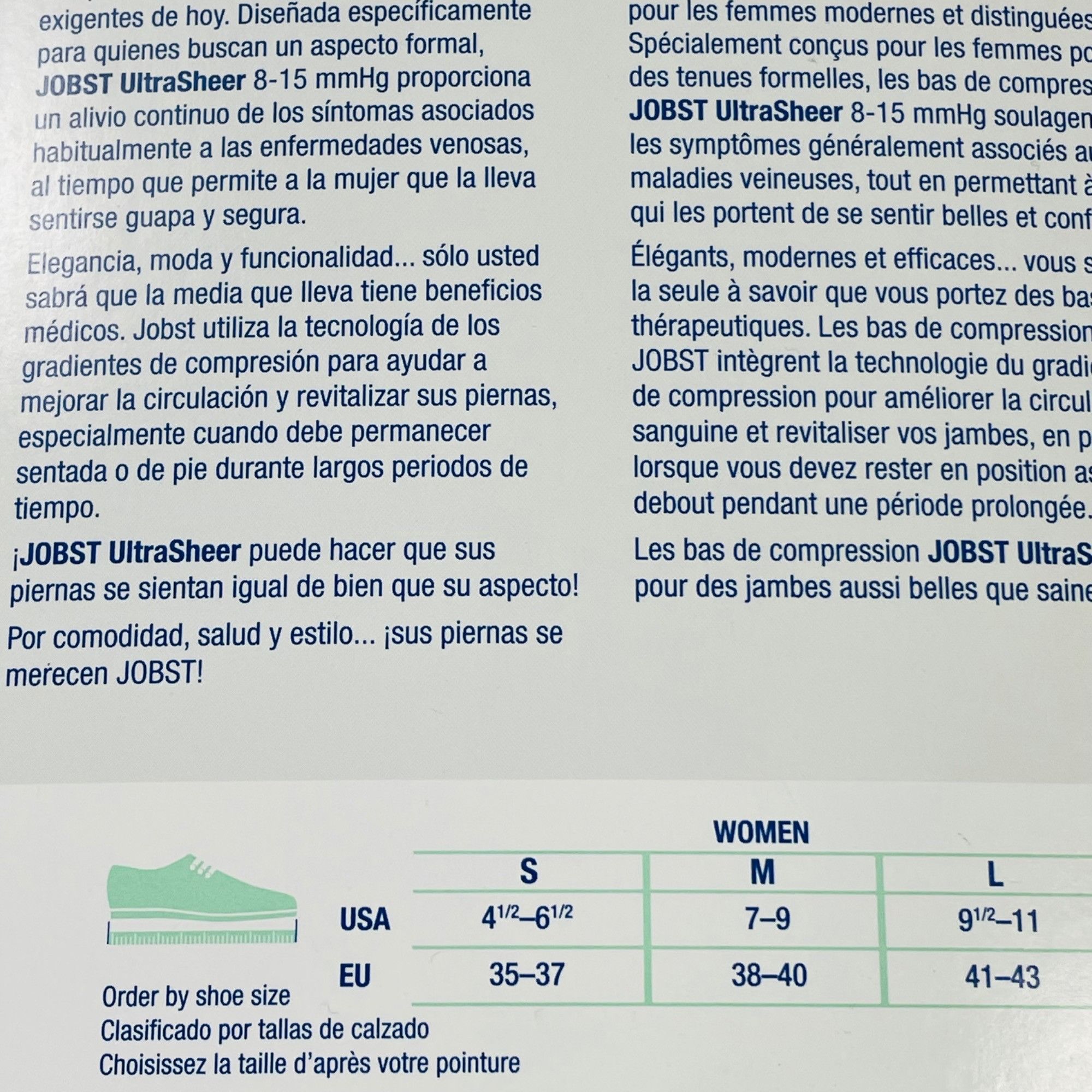 Other Jobst UltraSheer Knee High Compression Stockings 8-15 MmHg B Size ONE SIZE - 6 Thumbnail