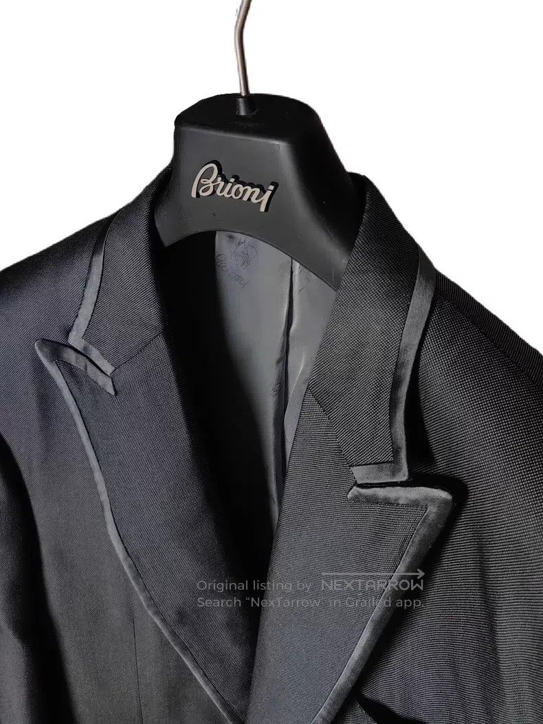 Brioni Brioni Silk tuxedo dress Size US L / EU 52-54 / 3 - 3 Thumbnail