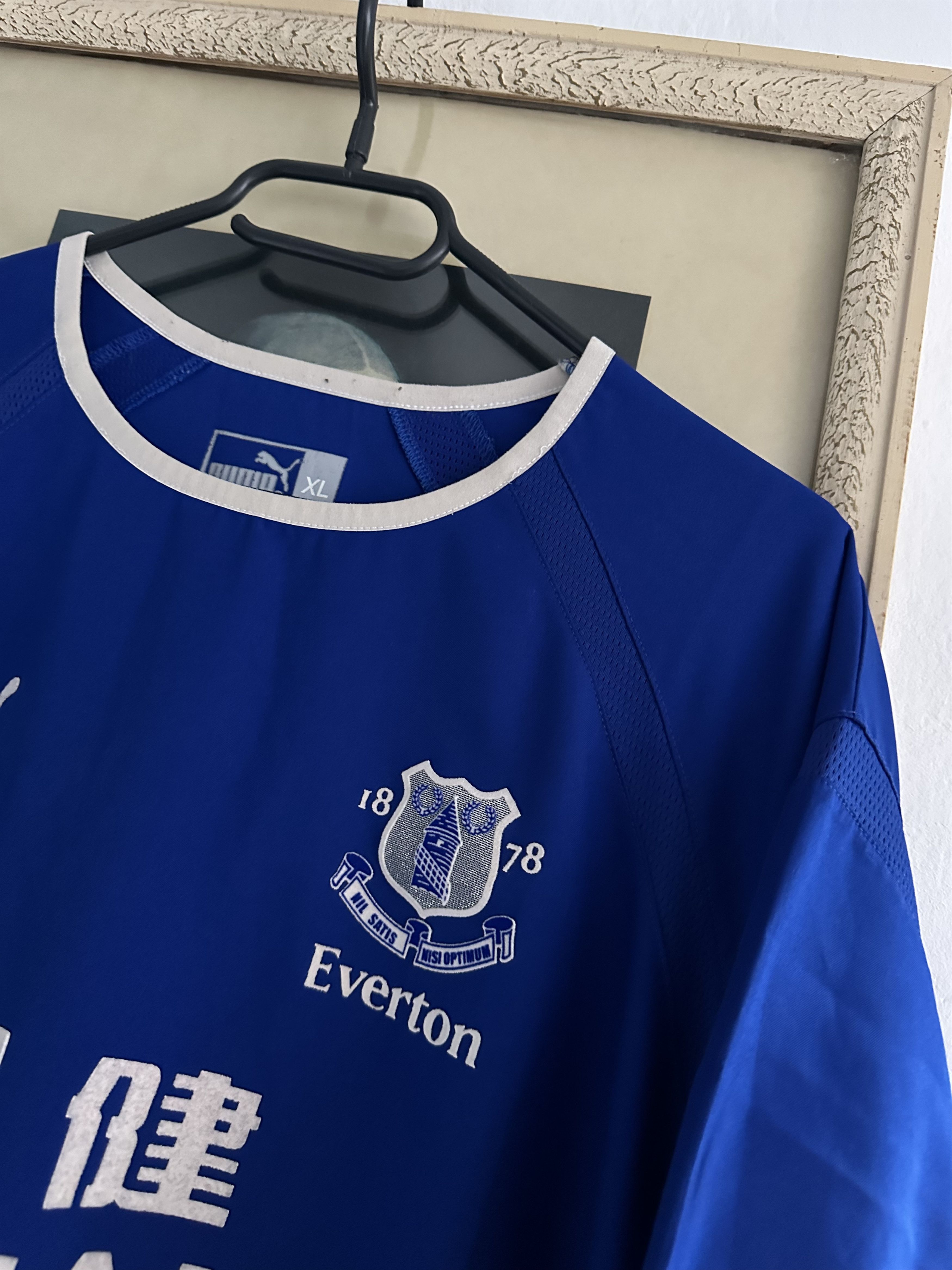Vintage Everton football shirt 2003 Soccer #18 Rooney Jersey Rare Size US XL / EU 56 / 4 - 4 Thumbnail