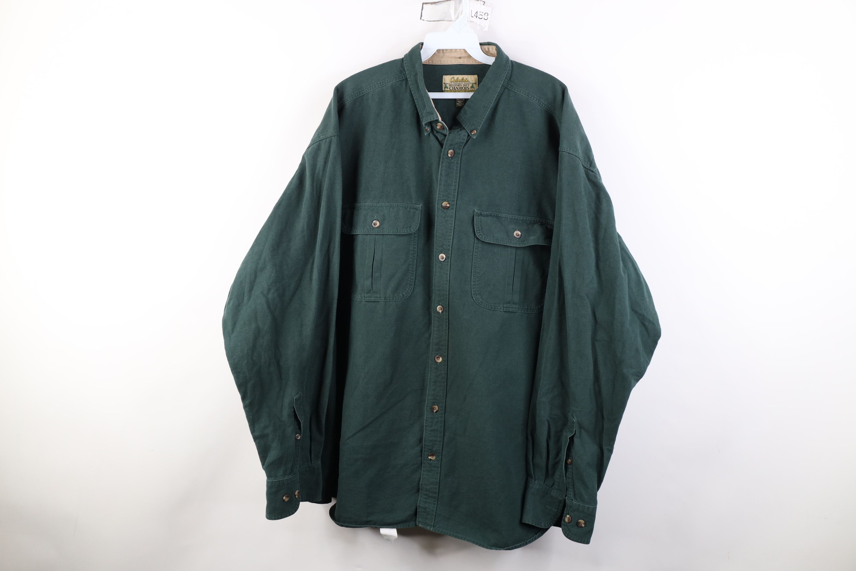 Cabelas Vintage 90s Cabelas Deerskin Chamois Cloth Button Shirt Size US XXL / EU 58 / 5 - 1 Thumbnail
