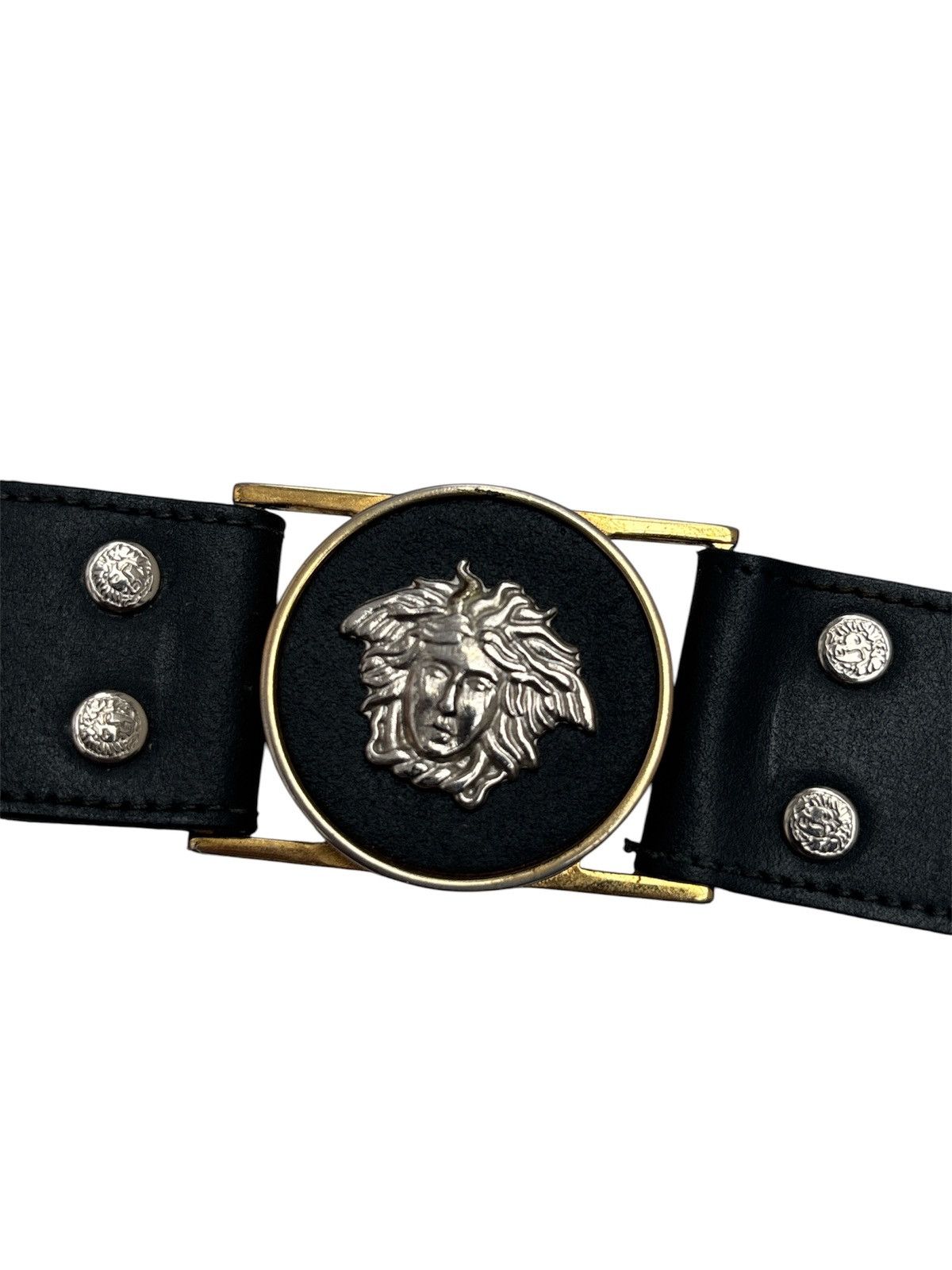 Versace 1990s Gianni Versace Medusa Stud Belt Size ONE SIZE - 2 Thumbnail