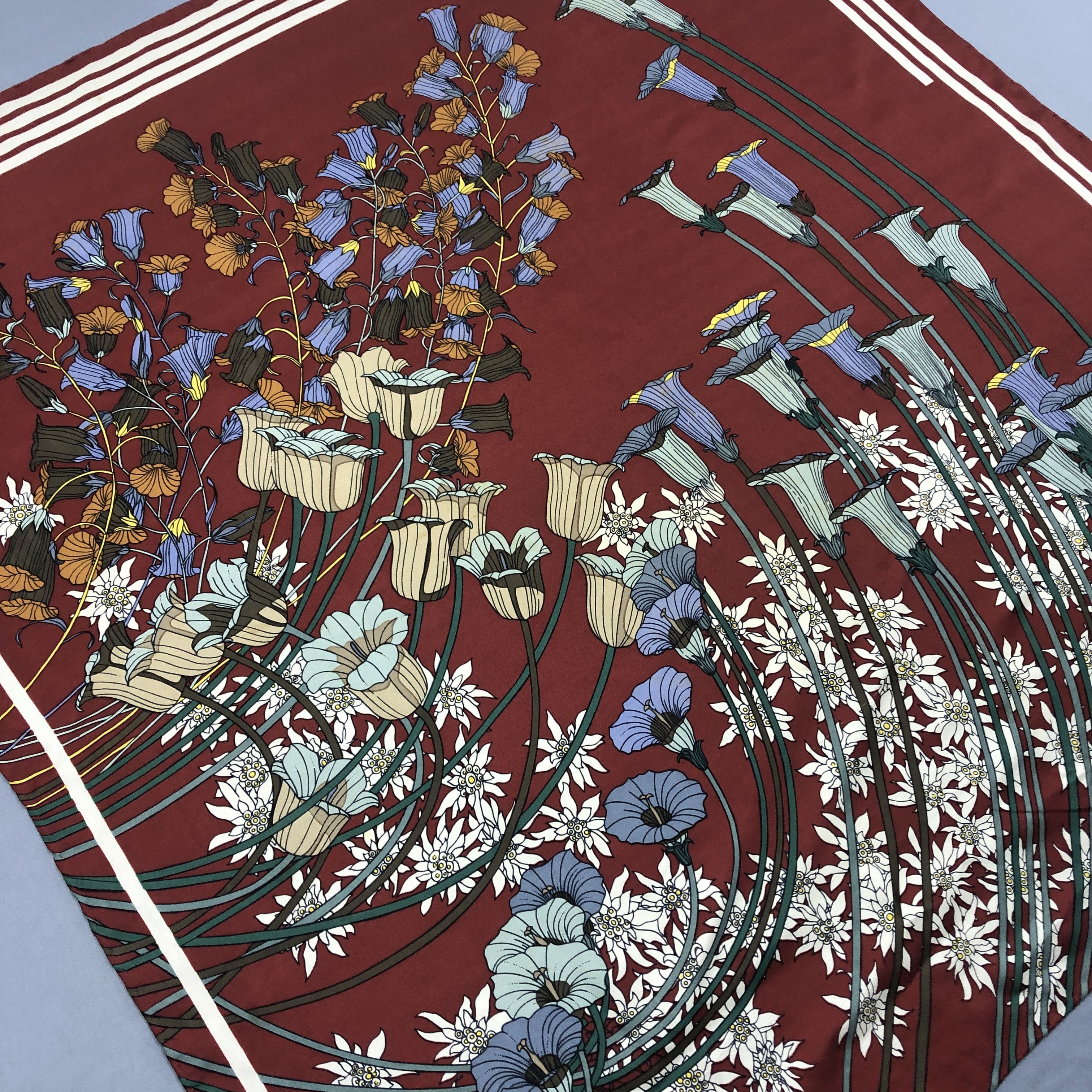 Other × Vintage Vintage SILK Scarf Twill Stole Wraps Scarves Size ONE SIZE - 3 Thumbnail