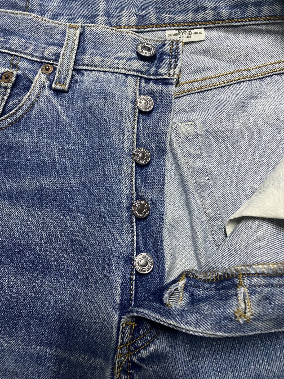 Levi's Vintage Levis 501 Faded Wash ButtonFly Distressed Jeans Size US 31 - 10 Thumbnail