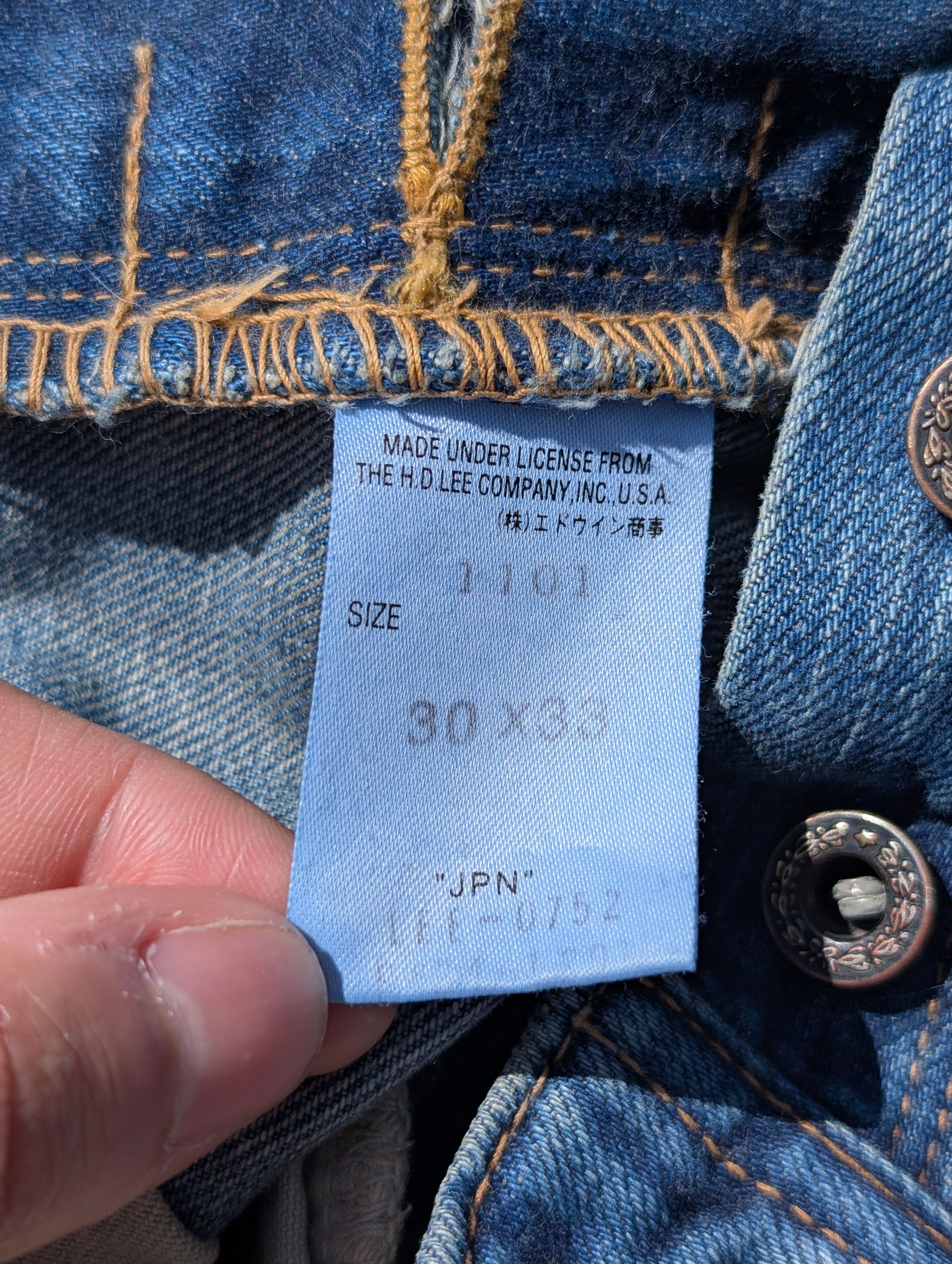 Japanese Brand × Lee Lee Archives 1955 Riders 101z Regular Straight Jean Size US 30 / EU 46 - 4 Thumbnail