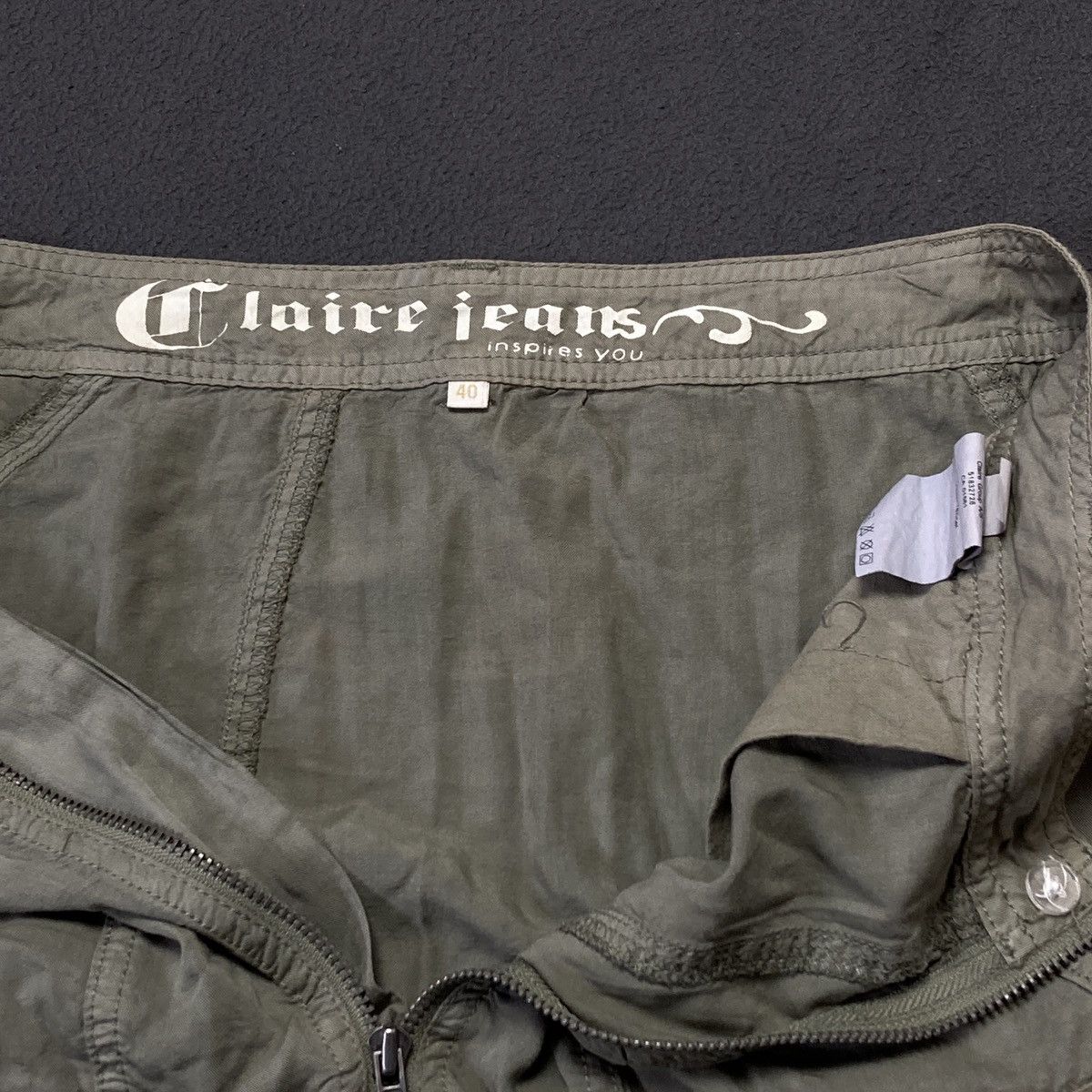 Japanese Brand × Vintage Avant garde cargo vintage skirt Size 28" / US 6 / IT 42 - 3 Thumbnail