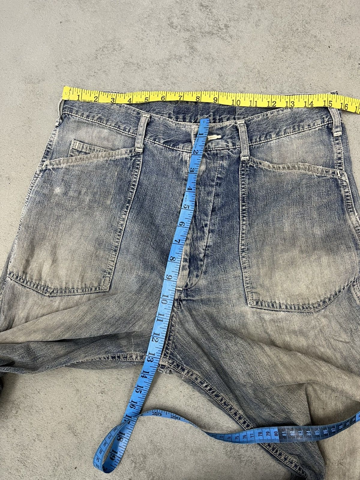 Vintage US ARMY DISTRESSED CARPENTER DENIM Size US 31 - 10 Thumbnail