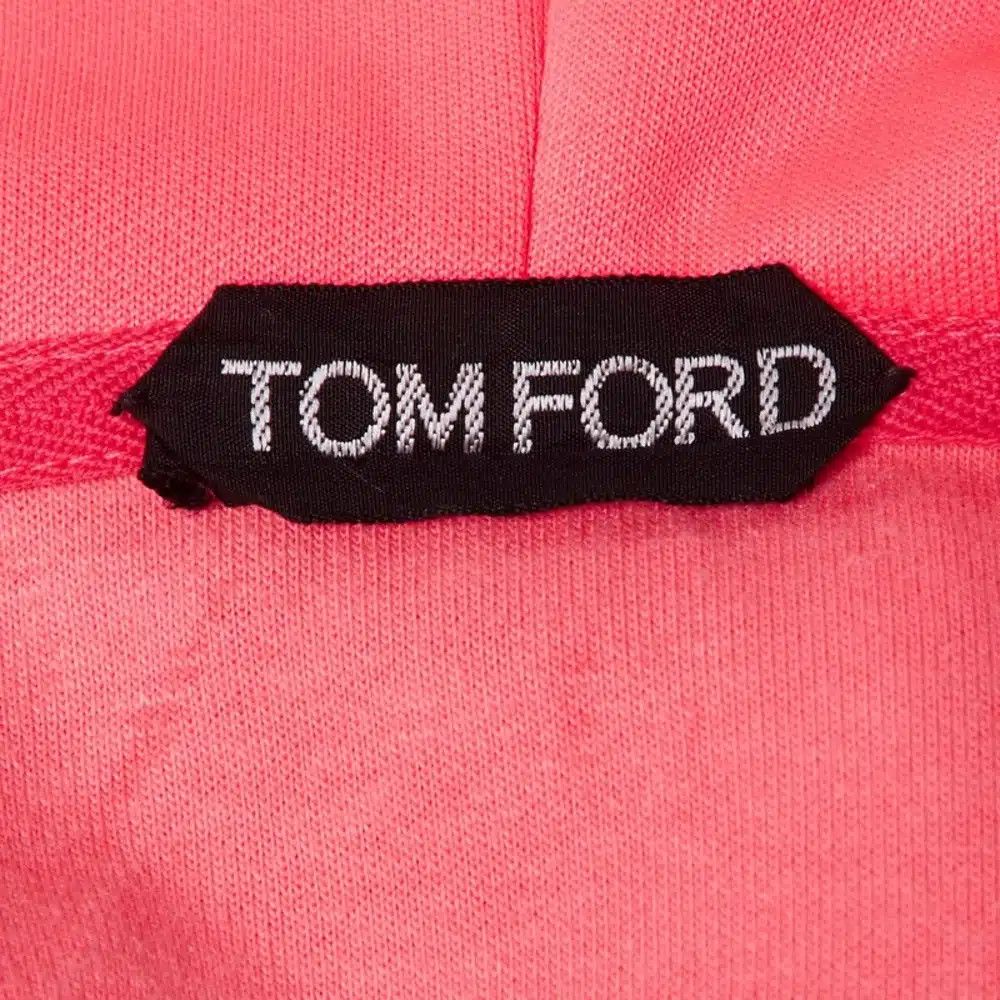 Tom Ford o1sndg0825 TFJ213 Zip Hoodie in Neon Pink Size US L / EU 52-54 / 3 - 5 Thumbnail