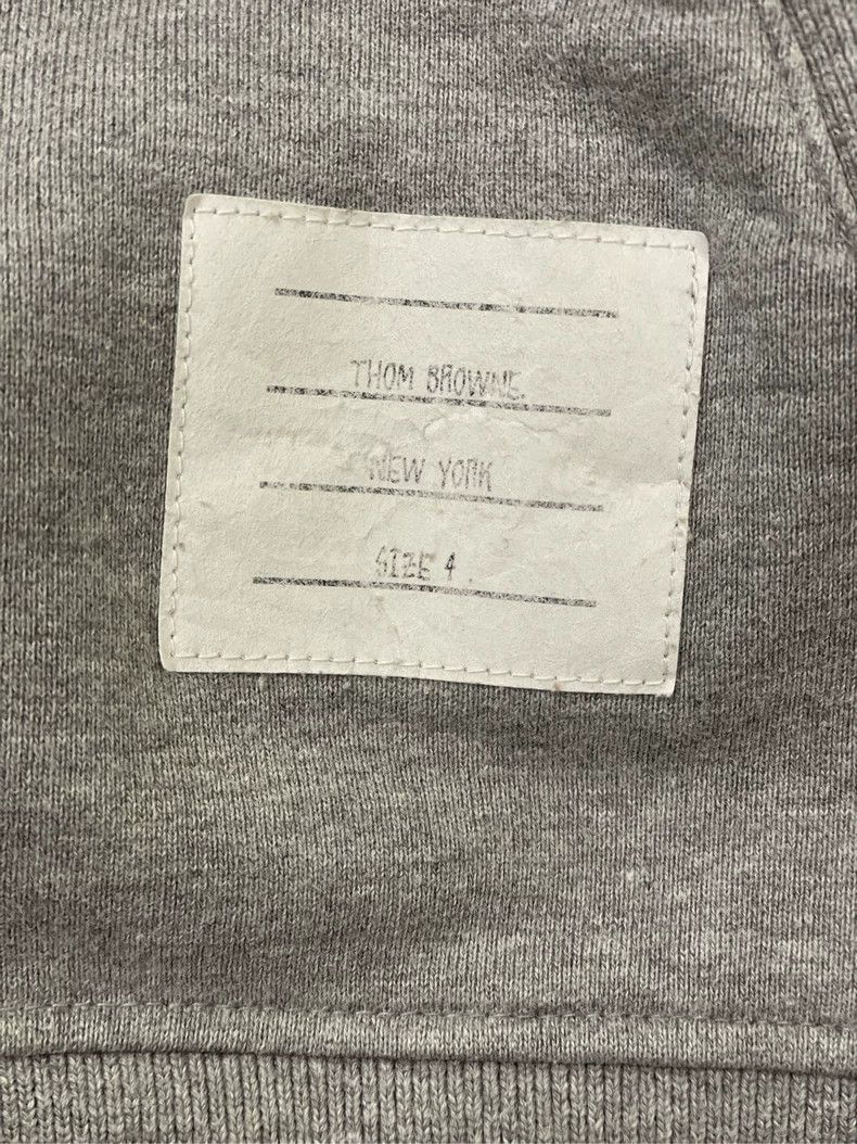 Thom Browne Thom browne Gray four-striped zipper jacket 2504-Nextarrow Size US XL / EU 56 / 4 - 5 Thumbnail