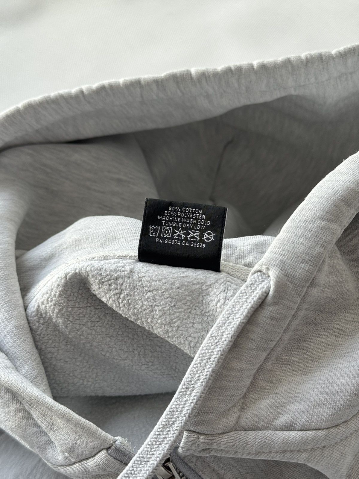 Stussy STUSSY Zip Up Reverse LOGO OVERSIZE Zip Up Gray HOODIE Size US XL / EU 56 / 4 - 10 Thumbnail