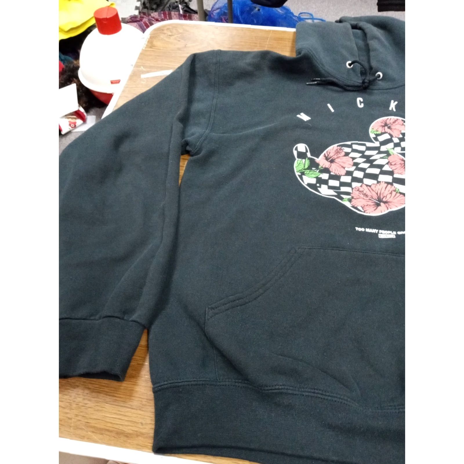 Disney NEFF Disney Mickey Hoodie Graphic Print Black Pullover Hooded Pocket Unisex Adults M Size US M / EU 48-50 / 2 - 3 Thumbnail