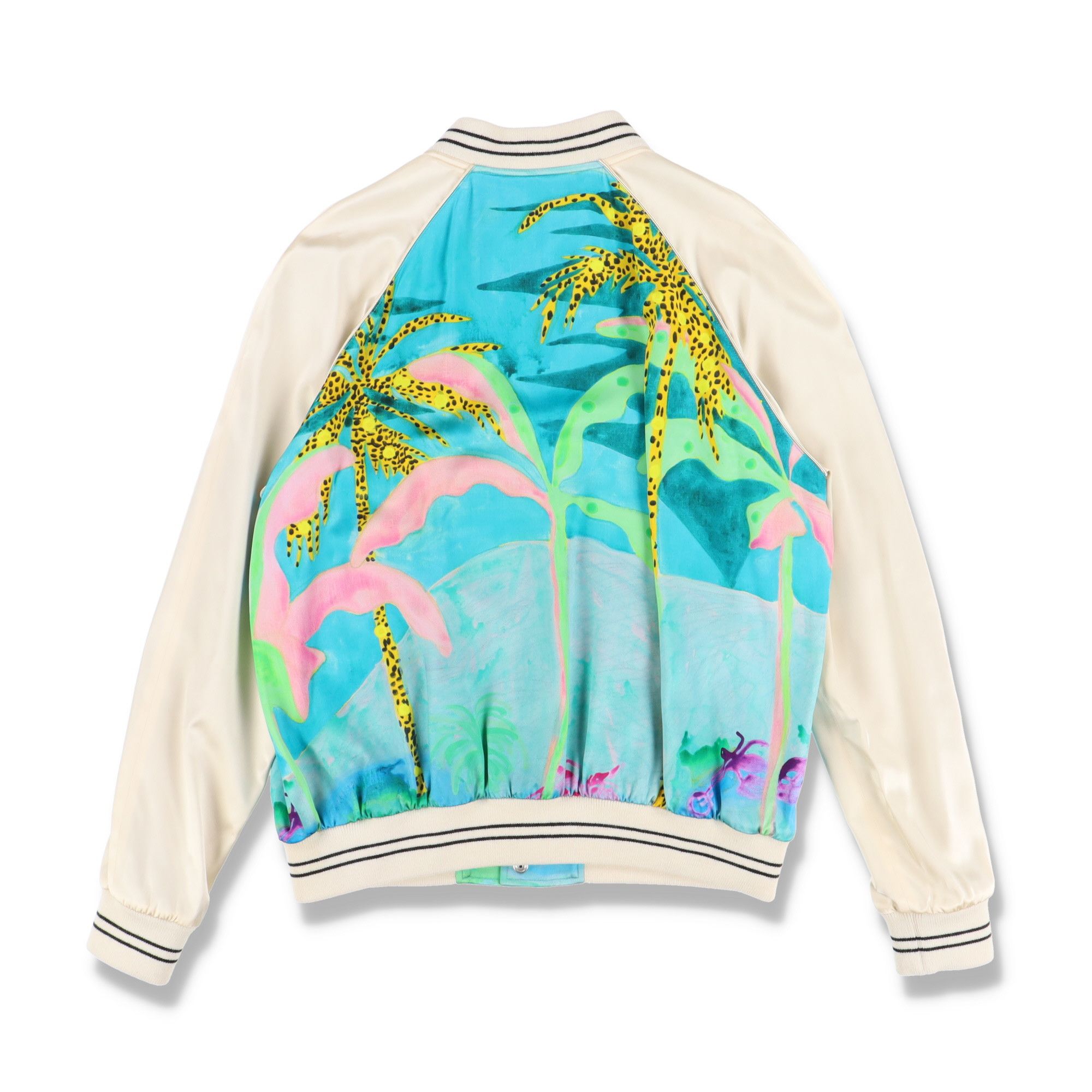 Celine x Tyson Reeder Hawaiian Satin Souvenir Teddy Jacket Size US XXL / EU 58 / 5 - 9 Thumbnail
