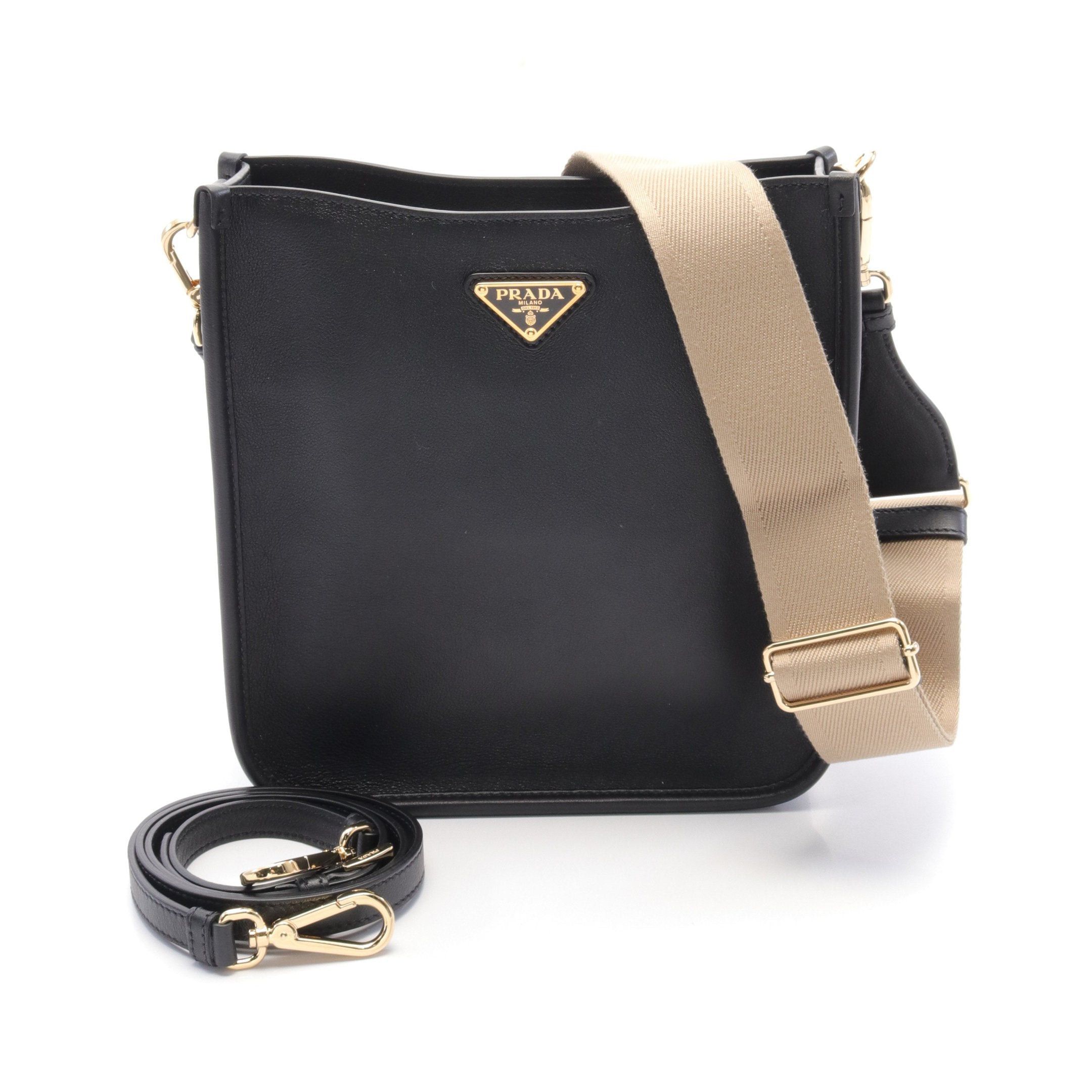 Prada Prada Shoulder Bag Leather Black Size ONE SIZE - 1 Thumbnail