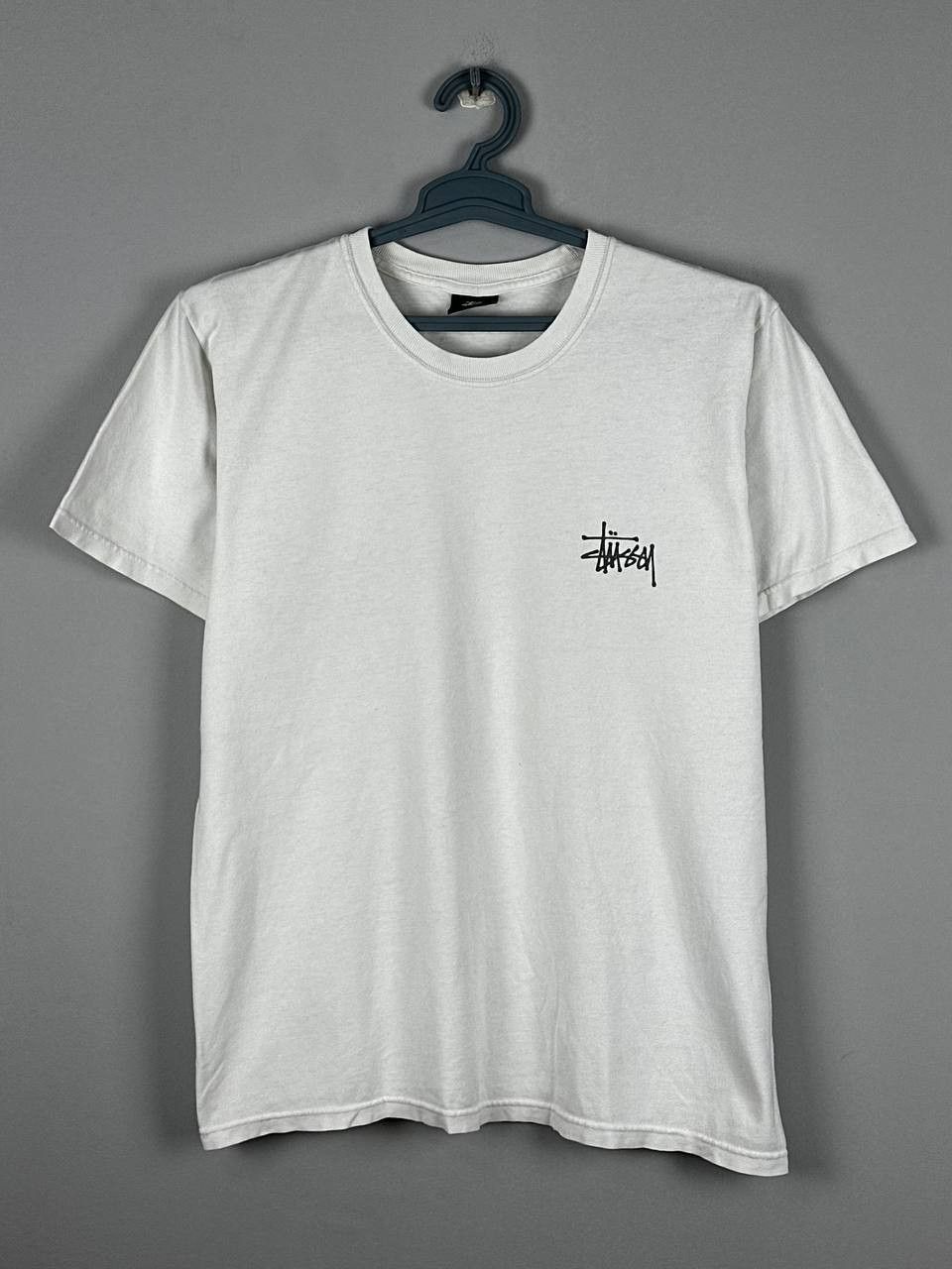 Stussy Vintage Stussy Iconic Big Logo White T Shirt Size US M / EU 48-50 / 2 - 2 Thumbnail