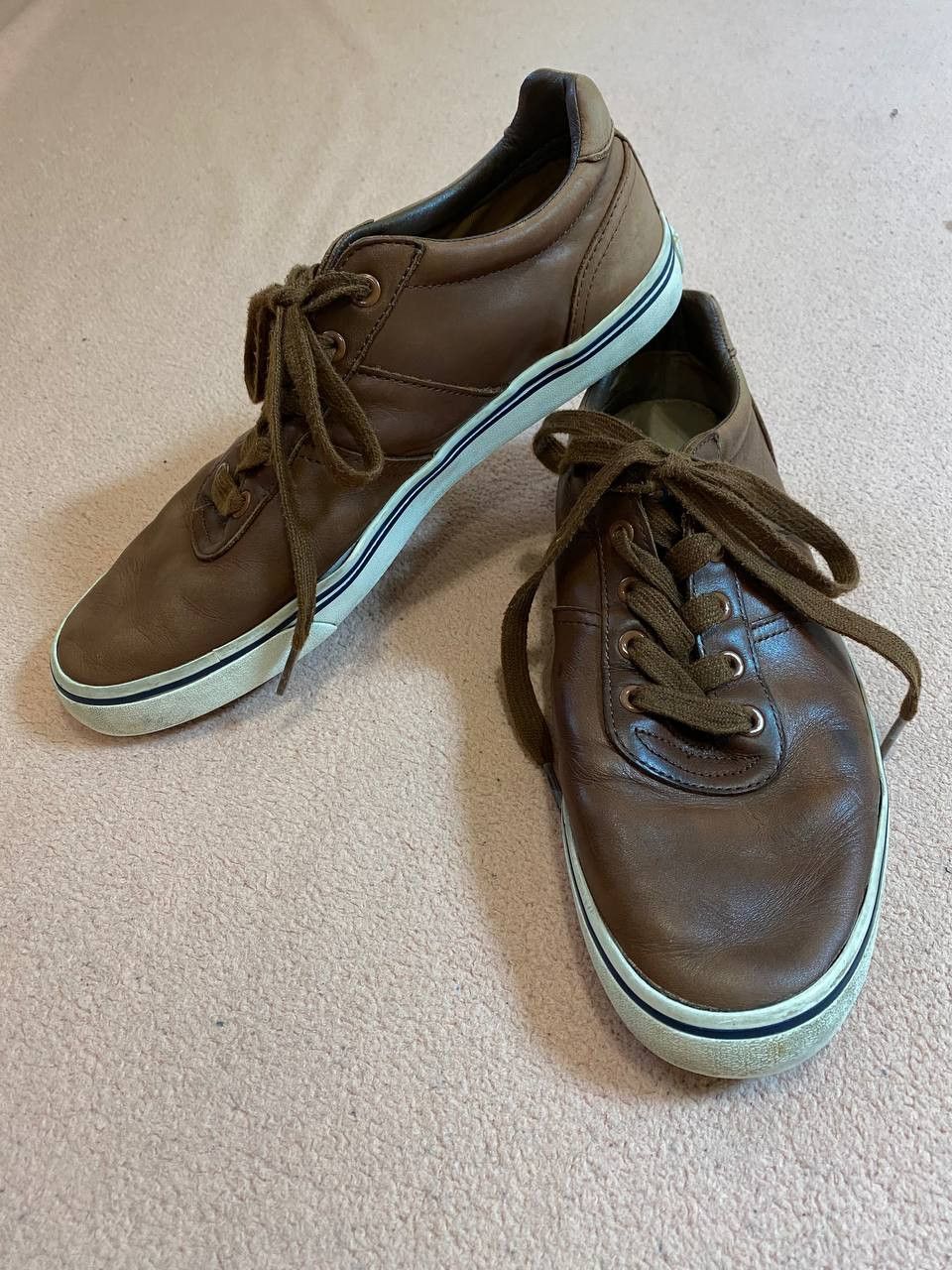 Polo Ralph Lauren POLO RALPH LAUREN SNEAKERS LEATHER CASUAL SHOES Size US 10 / EU 43 - 9 Thumbnail