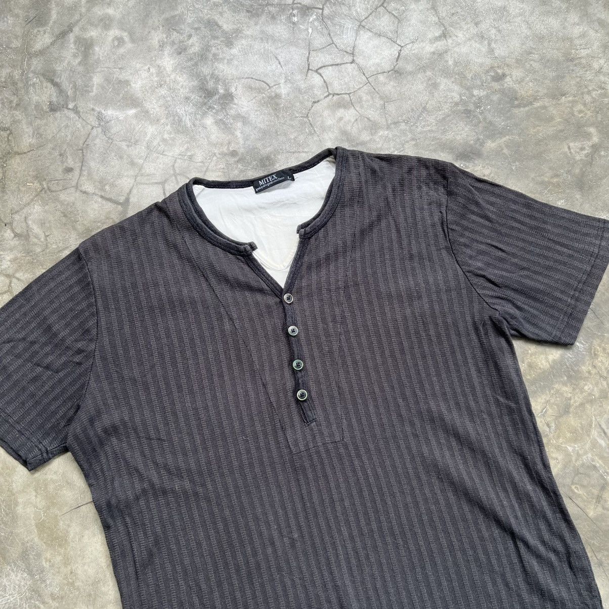 Hysteric Glamour 2000s Mitex Vkei Style Ribbed Double Layered T-Shirt Size US L / EU 52-54 / 3 - 3 Thumbnail