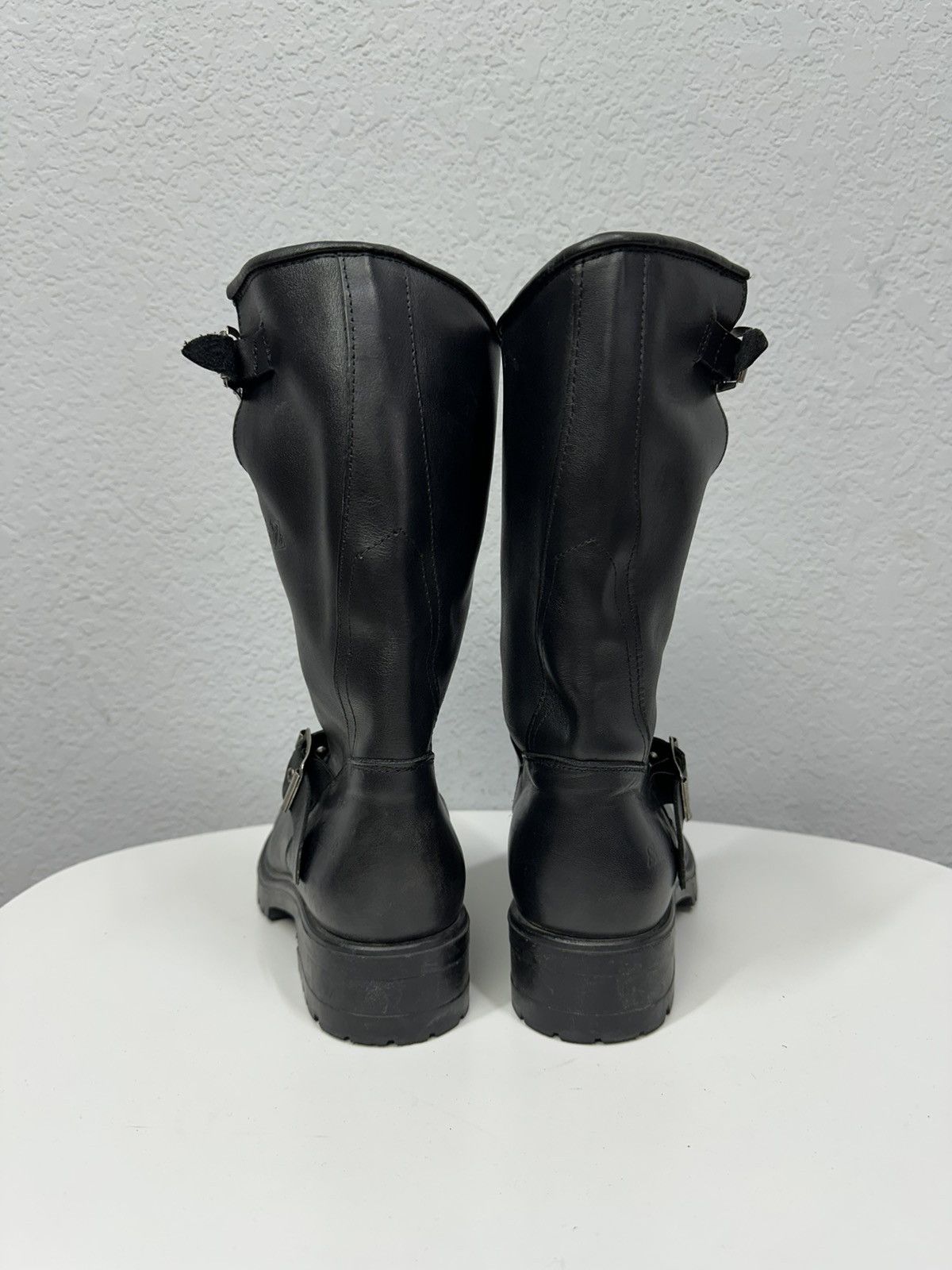 If Six Was Nine Vintage Italian AS 98 Rick Owens Style Leather Biker Boots Size US 8 / EU 41 - 5 Thumbnail