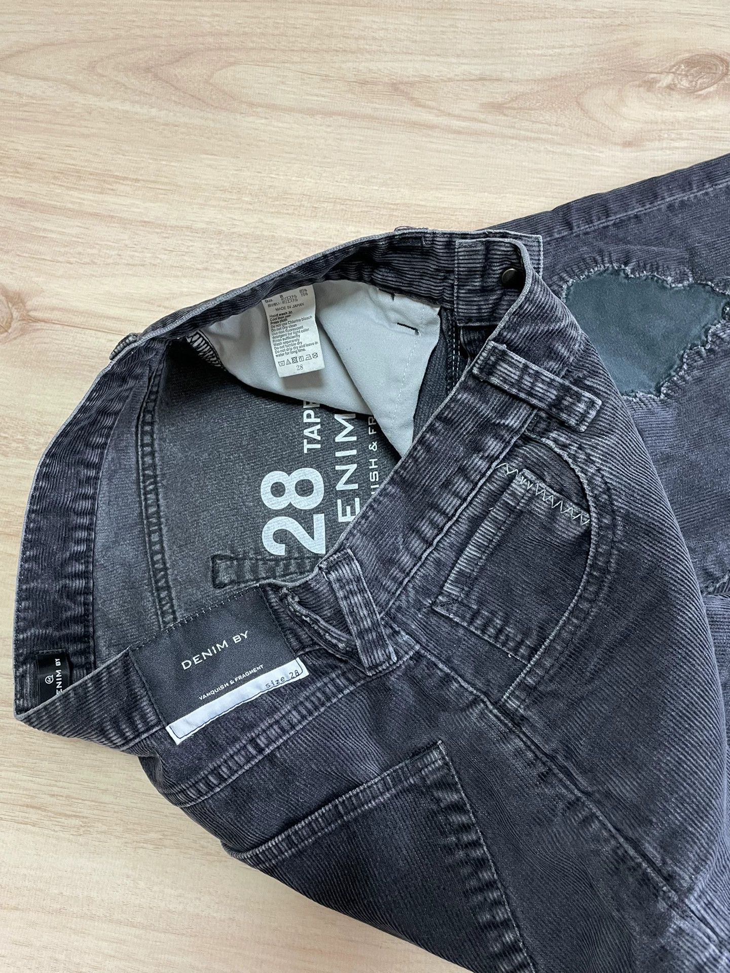 Vanquish VANQUISH & FRAGMENT Washed Cord Lightning Distressed Pants Size US 28 / EU 44 - 6 Thumbnail